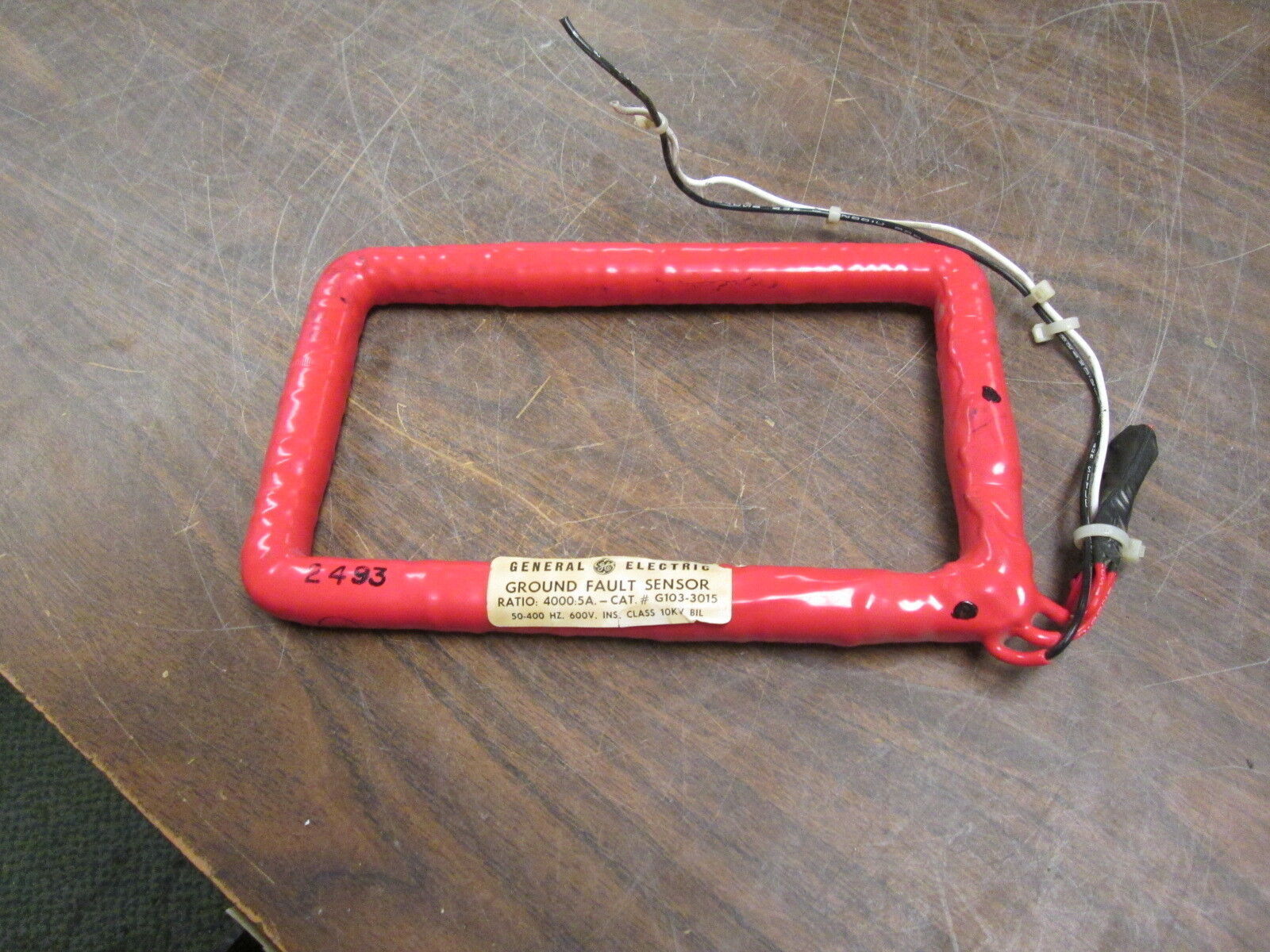 GE Ground Fault Sensor G103-3015 Ratio 4000:5A 10kv BIL 600V 50-400Hz Used