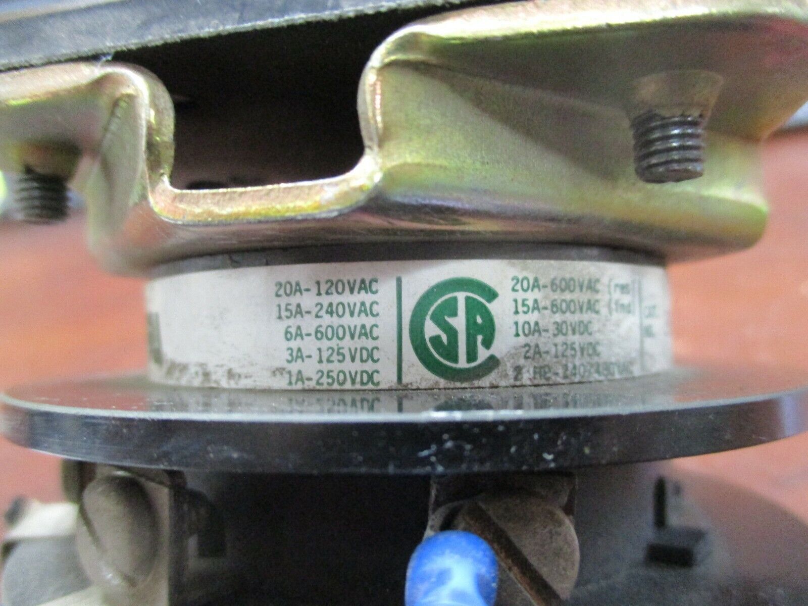 Electroswitch Series 24 Ammeter Rotary Switch 2410C 20A 600V Used