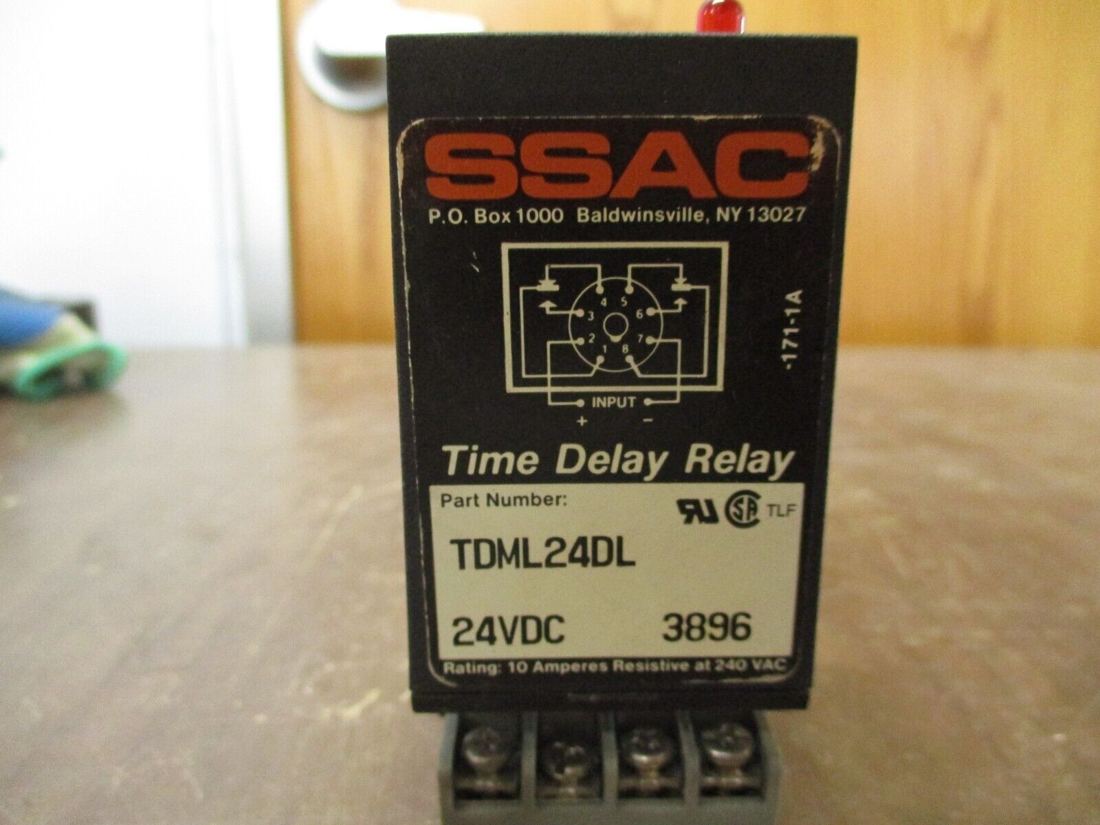 SSAC Digi-Set Time Delay Relay TDML24DL 24VDC w/ Base Used