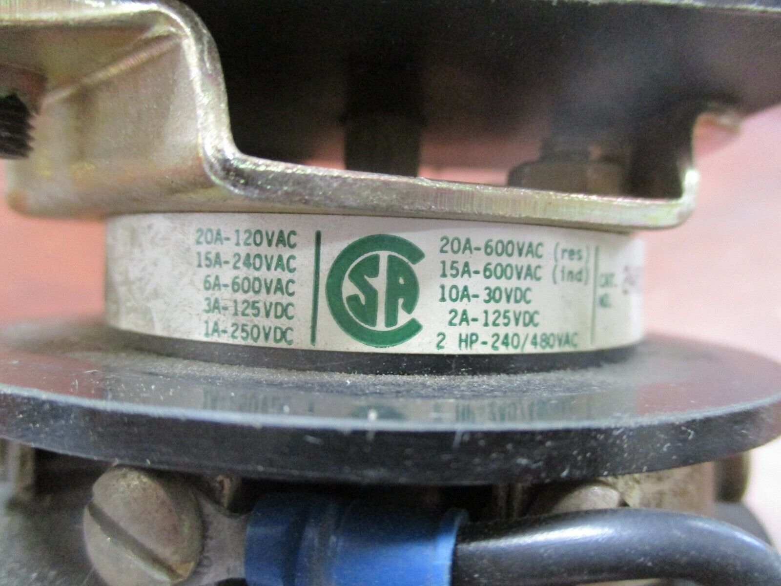 Electro Switch Series 24 Voltmeter Rotary Switch 2405C 20A 600V Used