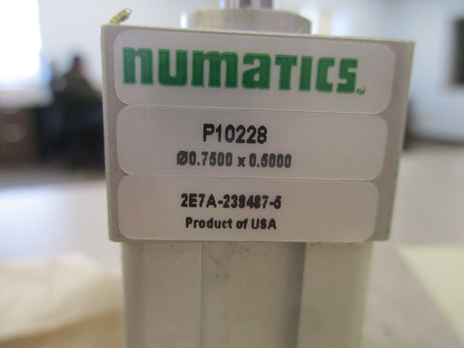 Numatics Pneumatic Cylinder P10228 0.7500 x 0.5000 *No Box* New Surplus