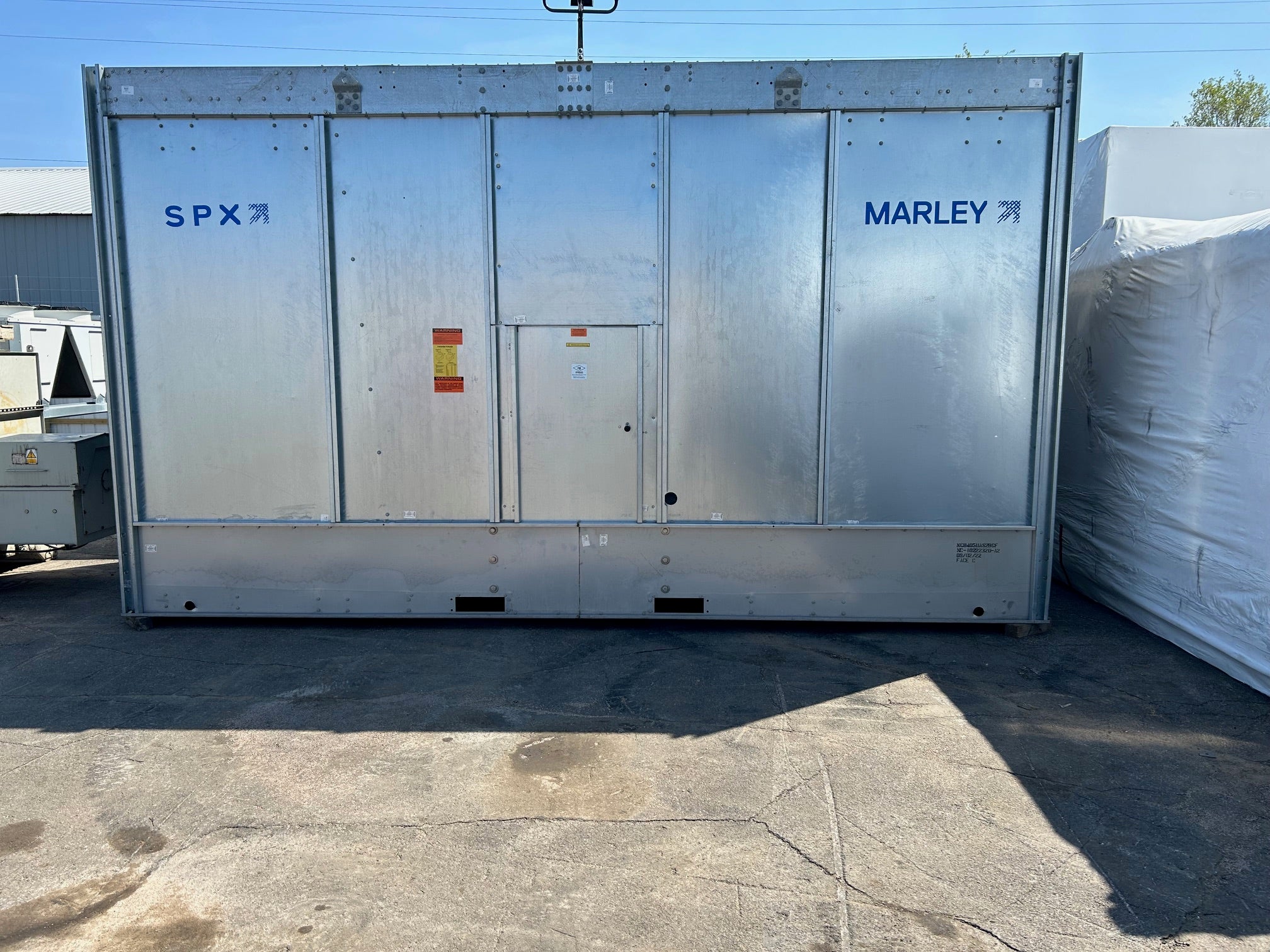 Temporary Water Cooled Chiller Package 1520 Ton 480V Trane CVHF760 Marley NC8405