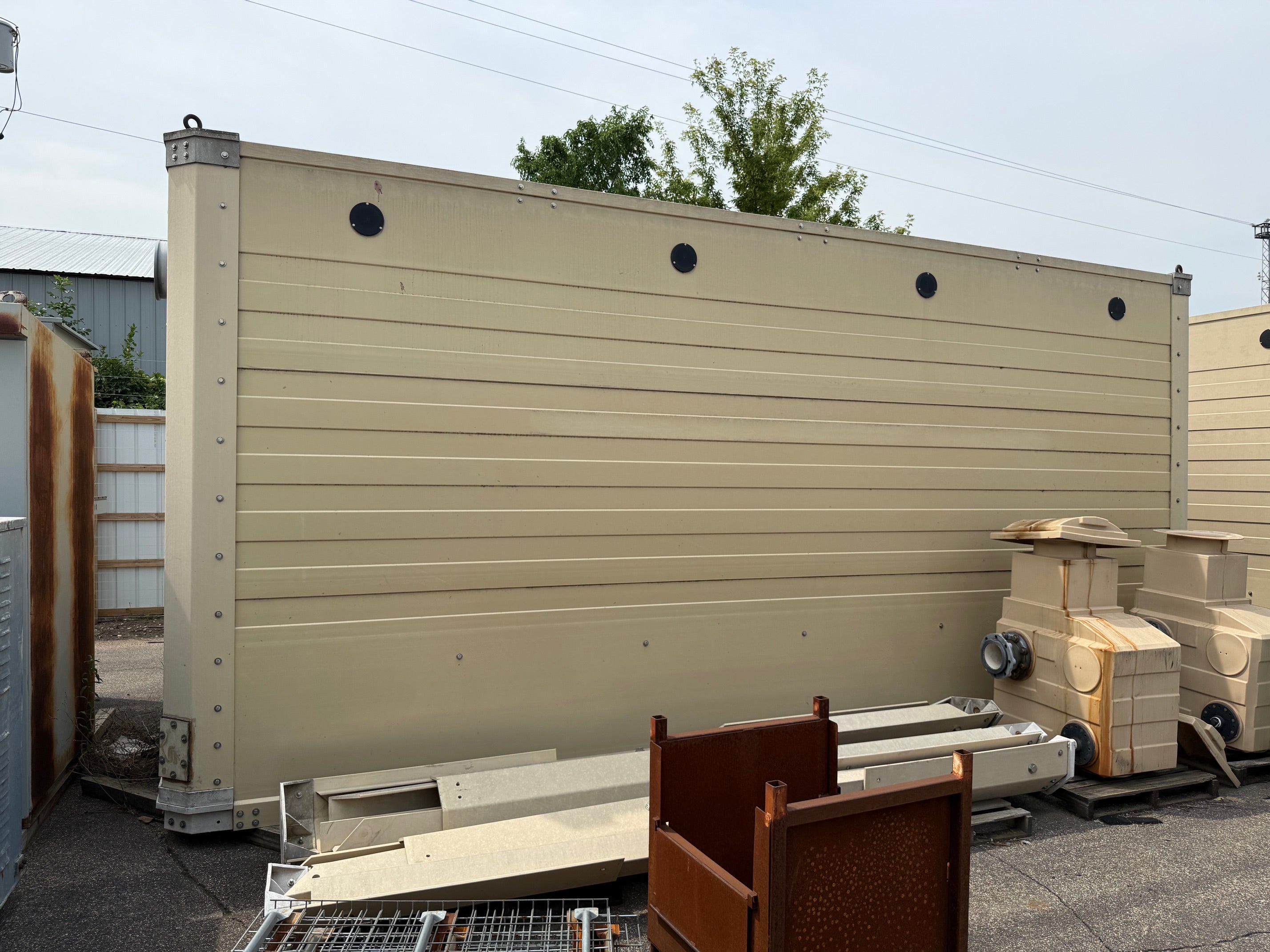Tower Tech Fiberglass Cooling Tower TTMT-288-219, 288 Ton MFD 1997