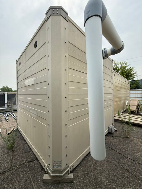 Tower Tech Fiberglass Cooling Tower TTMT-144-219, 144 Ton MFD 1997