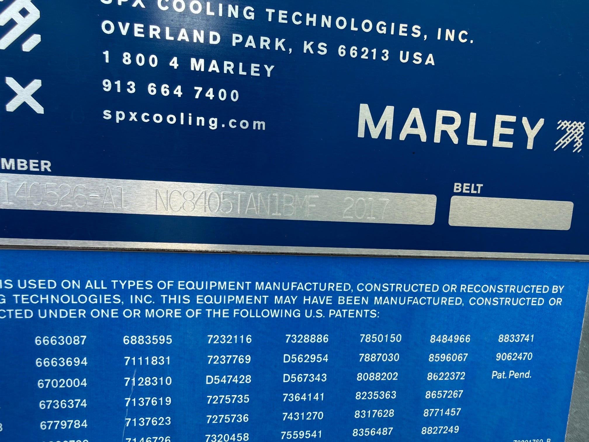 Marley / SPX Cooling Tower NC8405TAN1BMF 515 Ton MFD 2017