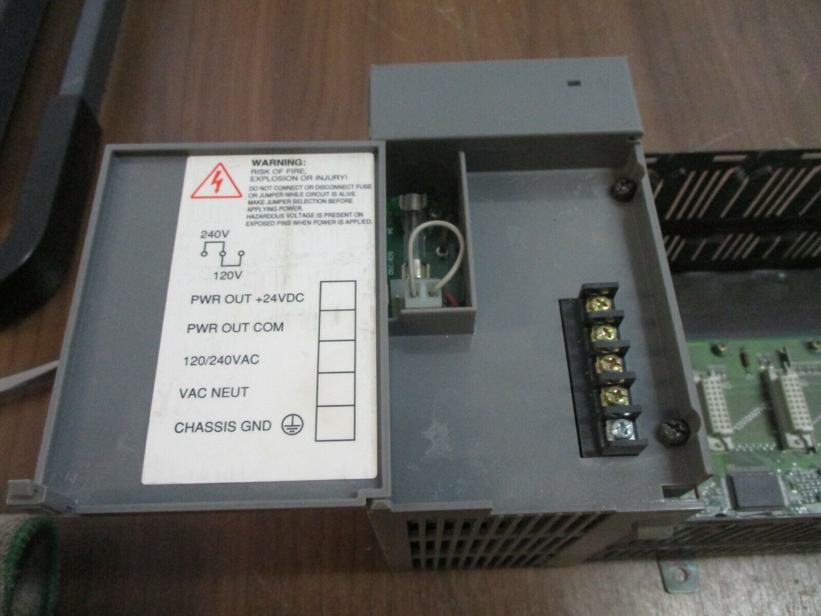 Allen-Bradley SLC 500 PLC Rack w/ Power Supply 1746-A7 / 1746-P2 7-Slot, Used