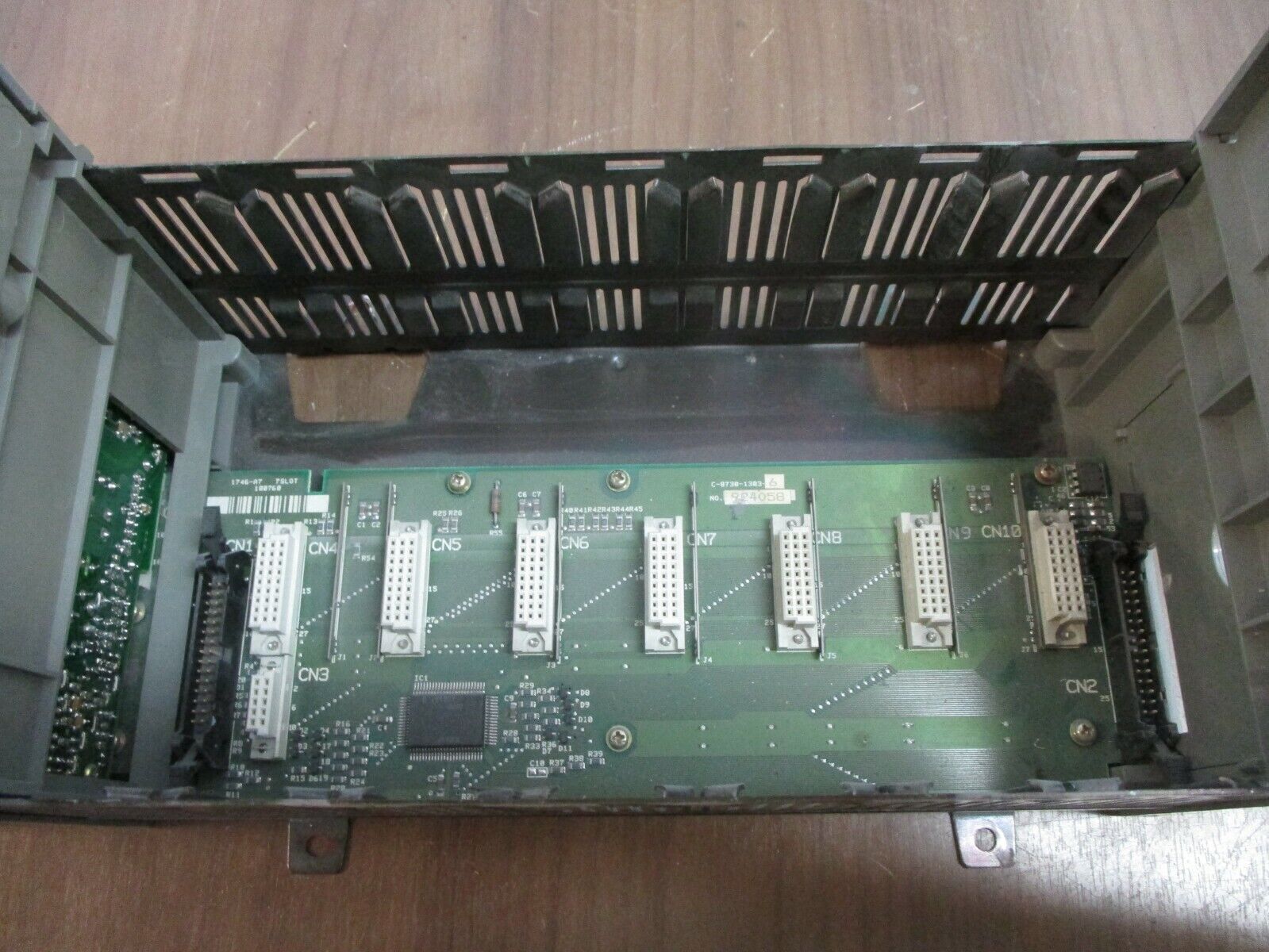 Allen-Bradley SLC 500 PLC Rack w/ Power Supply 1746-A7 / 1746-P2 7-Slot, Used