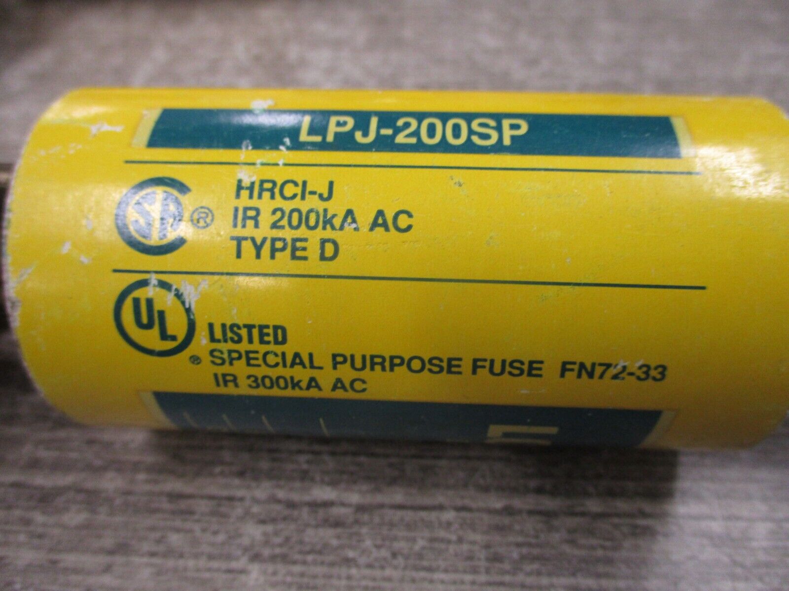 Buss Low-Peak Fuse LPJ-200SP 200A 600V Used