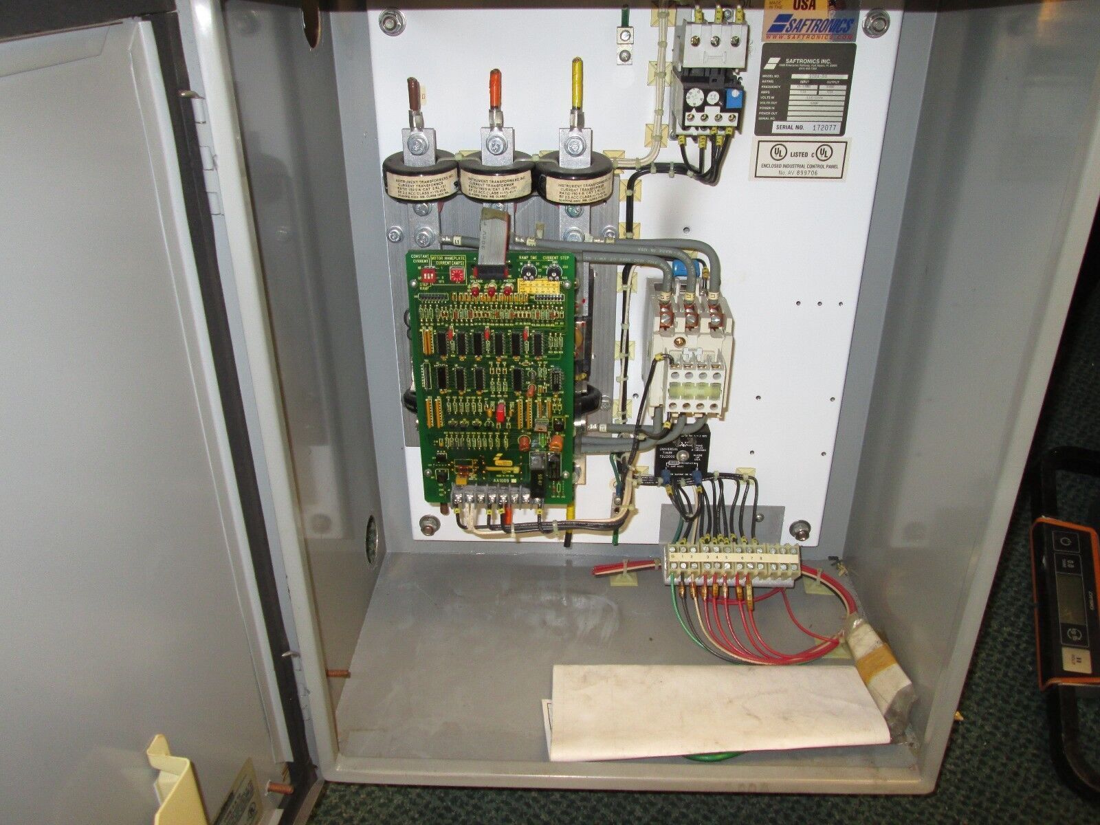 Saftronics Enclosed Soft Start 328X-50 Nema 4,12, Enclosure Used
