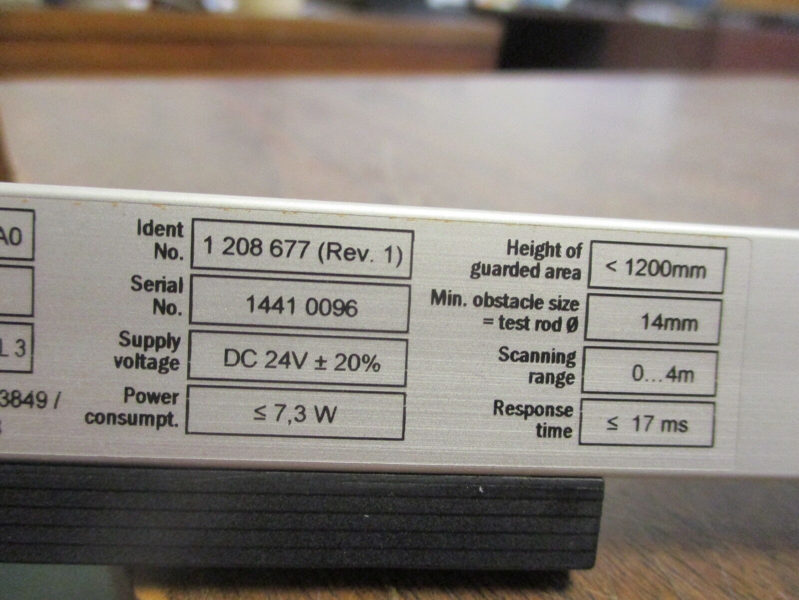 SICK MiniTwin4 Light Curtain C4MT-12014ABB00AA0 24V DC Supply Used