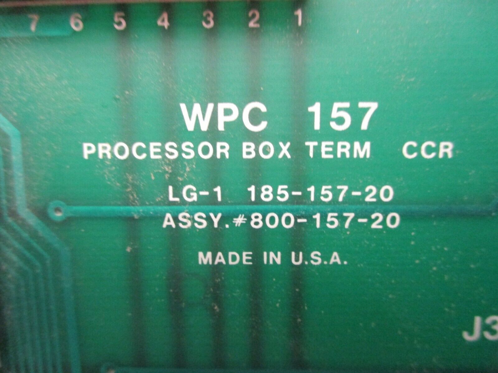 WPC 157 Processor Box Term CCR 800-157-20 Used