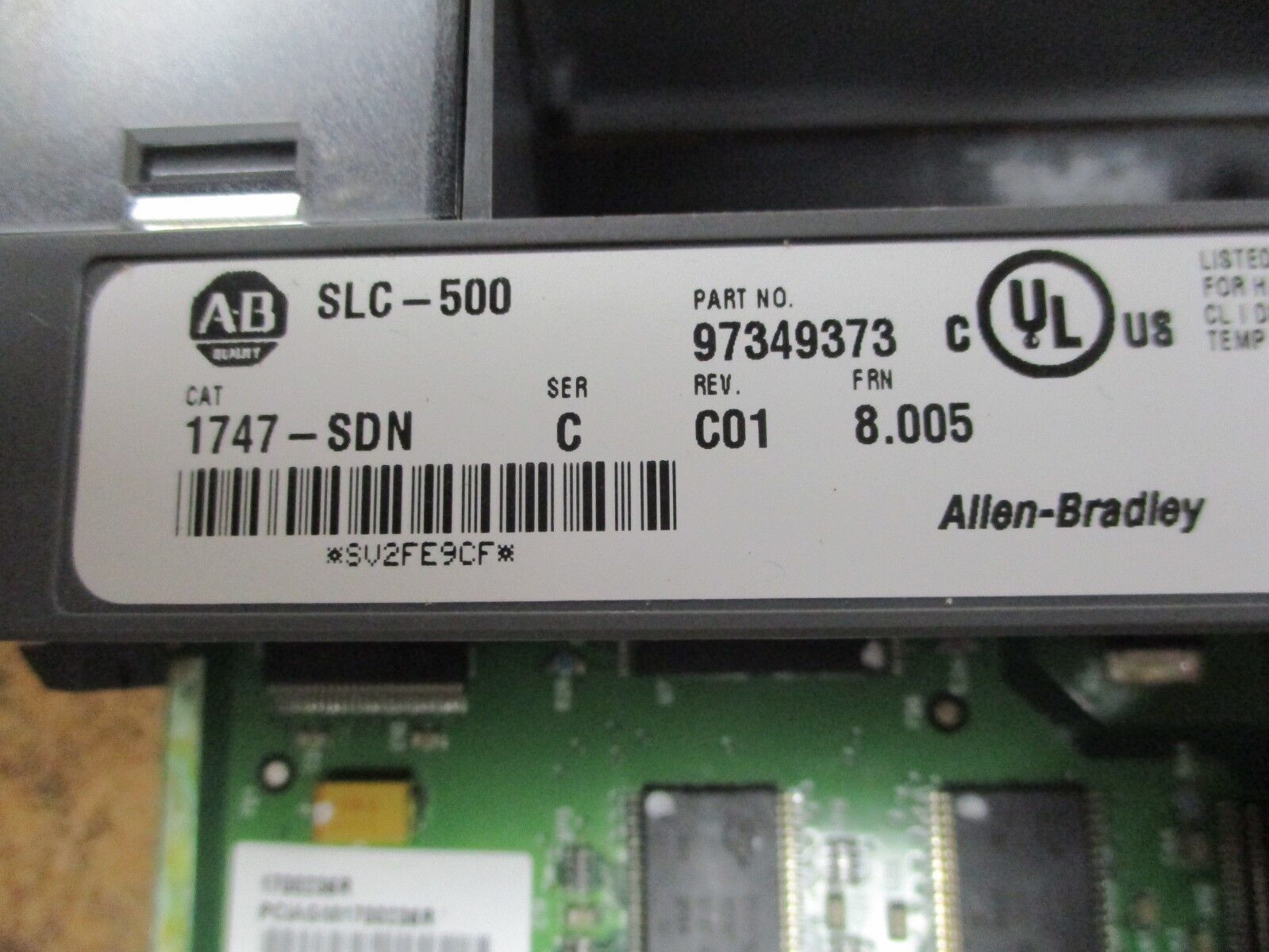 Allen-Bradley SLC 500 DeviceNet Scanner Module 1747-SDN Ser. C Rev. C01 Used