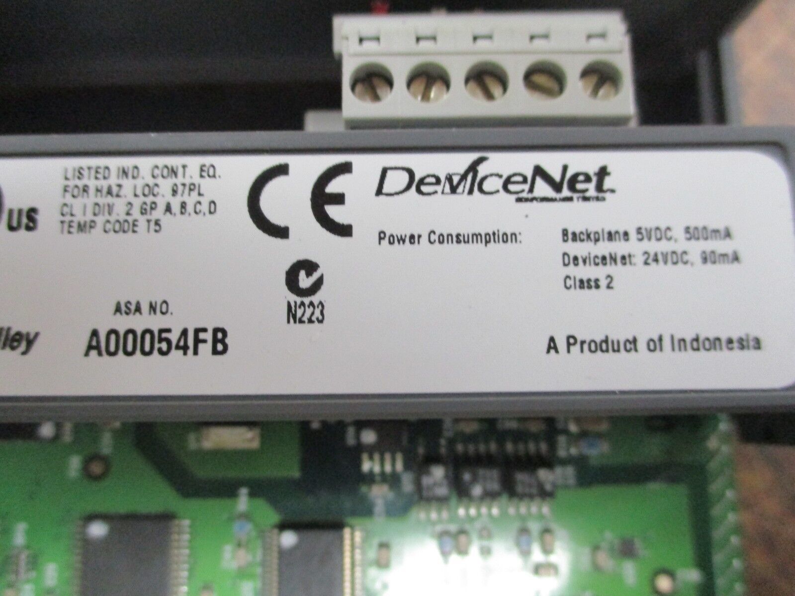 Allen-Bradley SLC 500 DeviceNet Scanner Module 1747-SDN Ser. C Rev. C01 Used