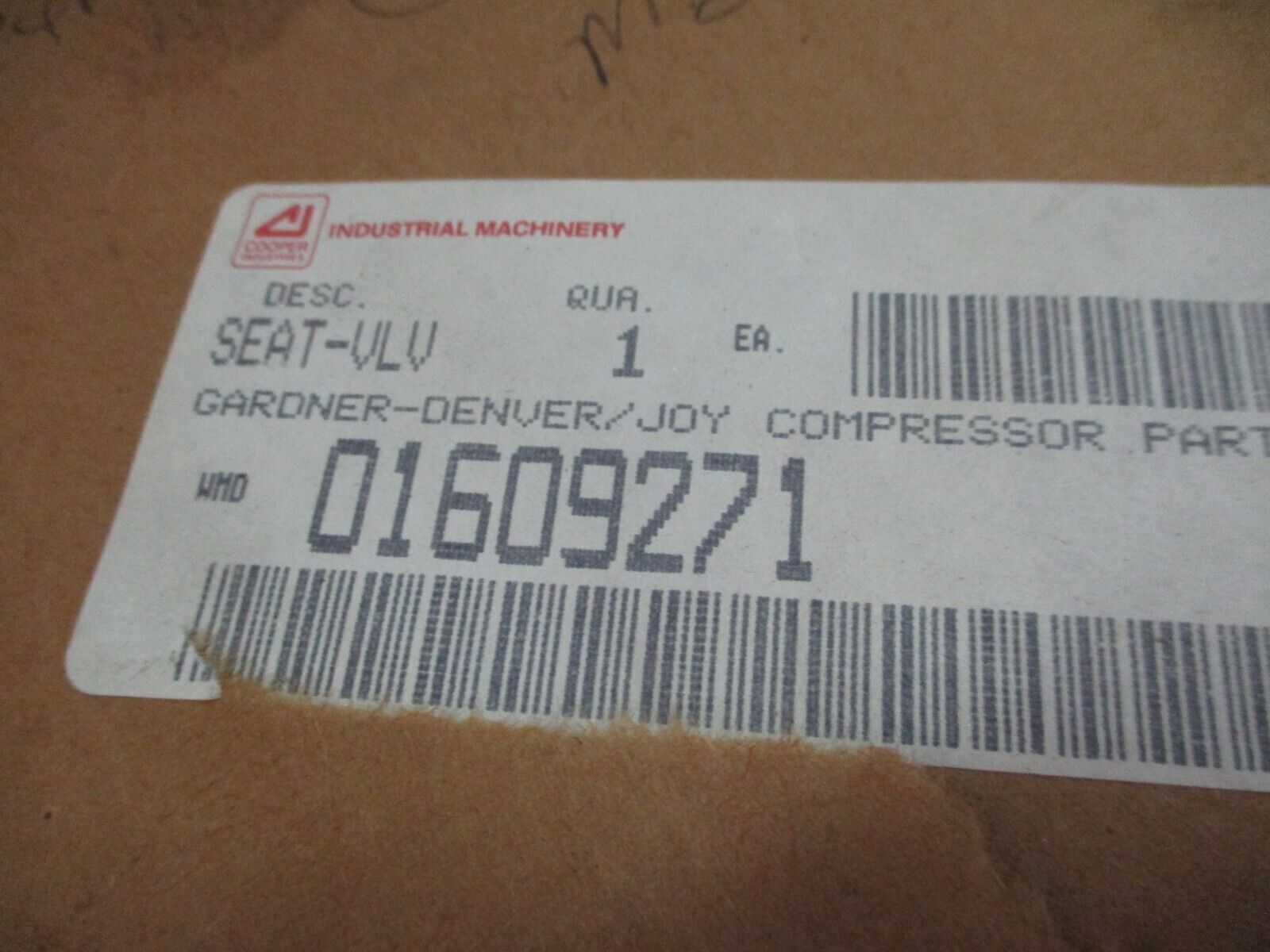 Cooper Valve Seat 01609271 New Surplus
