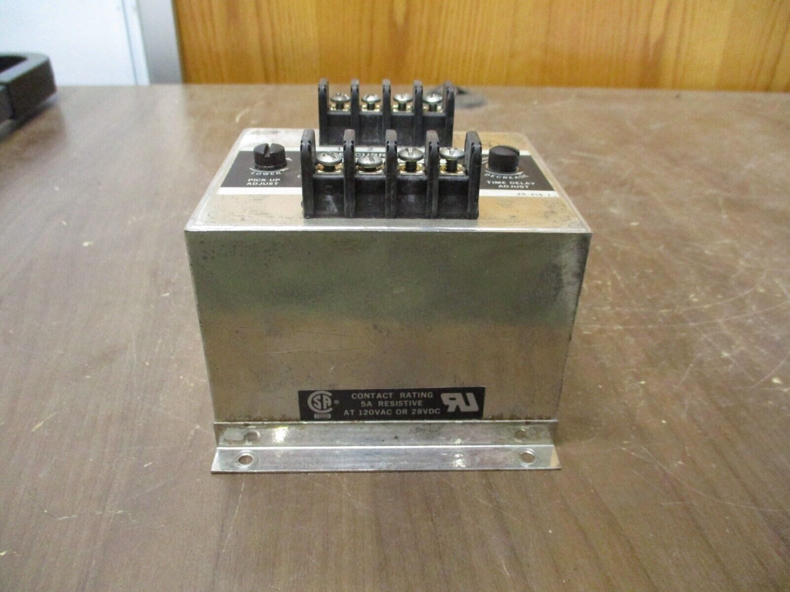 Wilmar Overcurrent Relay WCT1-26DC-5 Pick-Up: 1-5A Delay: 0.5-20 Sec Used