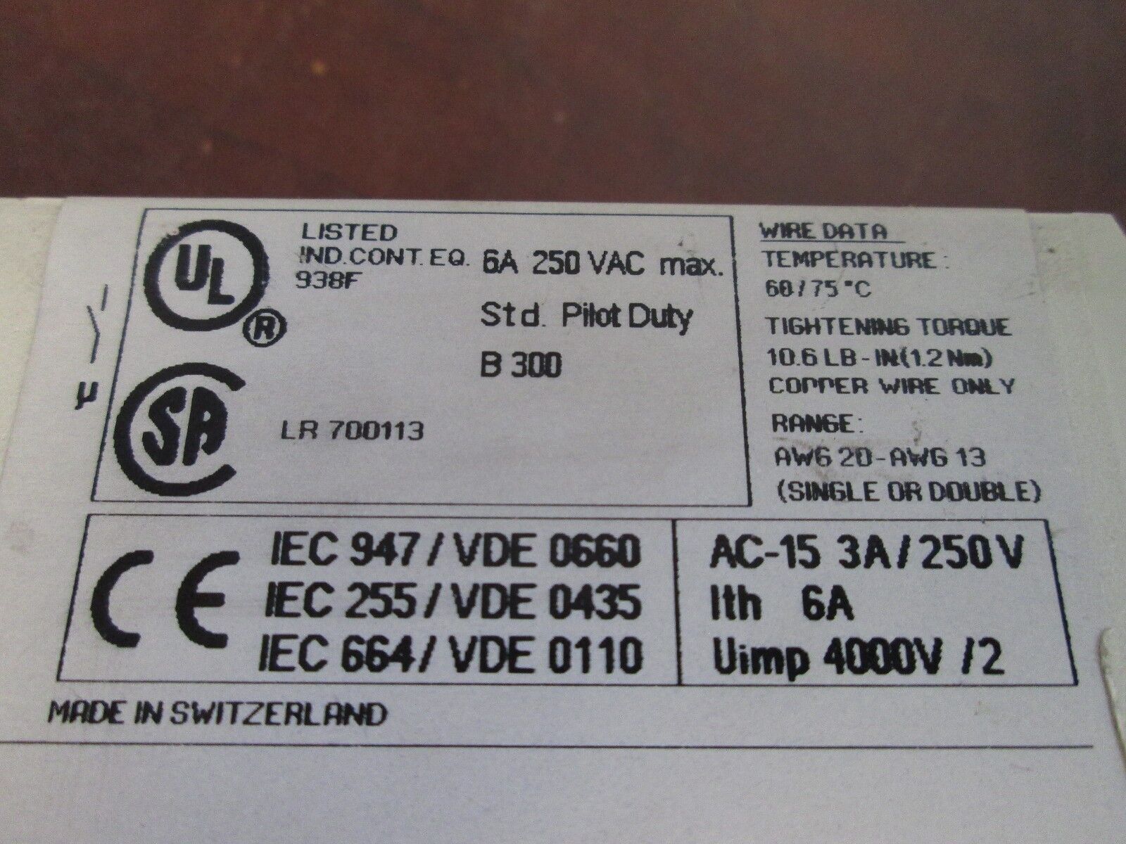 Allen-Bradley Timing Relay 700-FS116BA1 Range: .15-3min Input: 100-127V Used