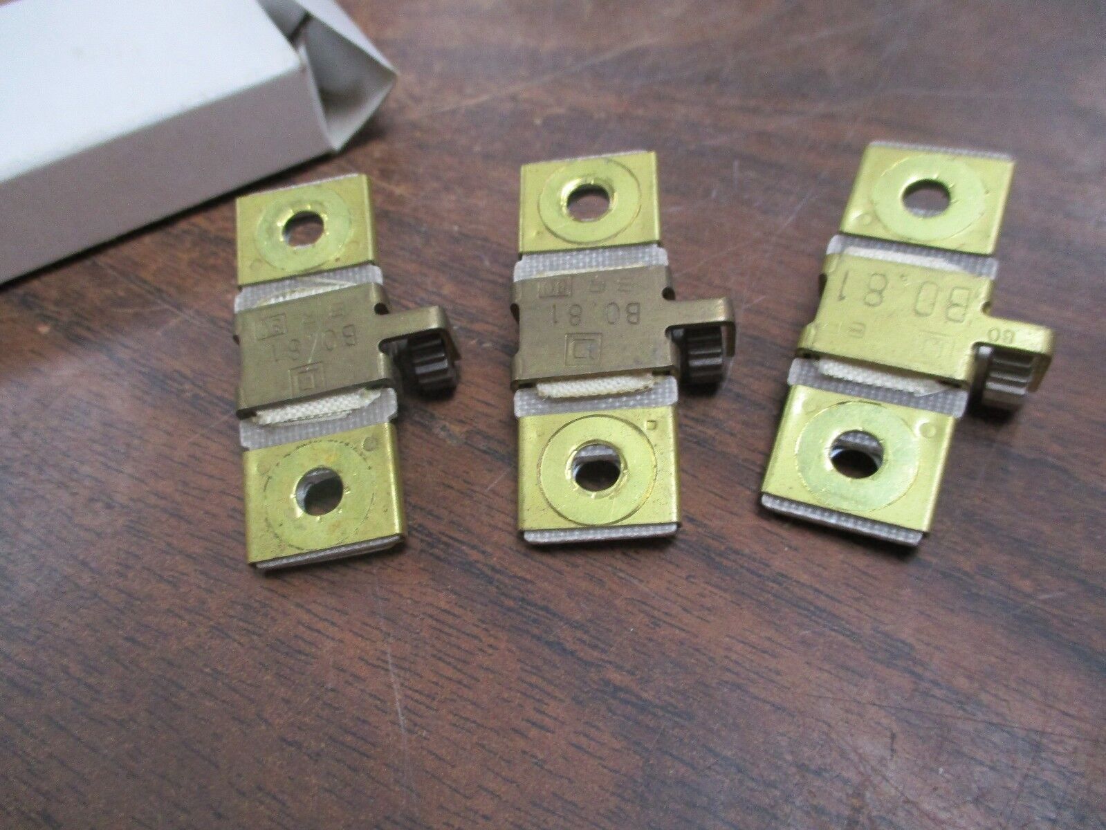 Square D Thermal Overload Heater Unit B 0.81 *Box of 3* Used