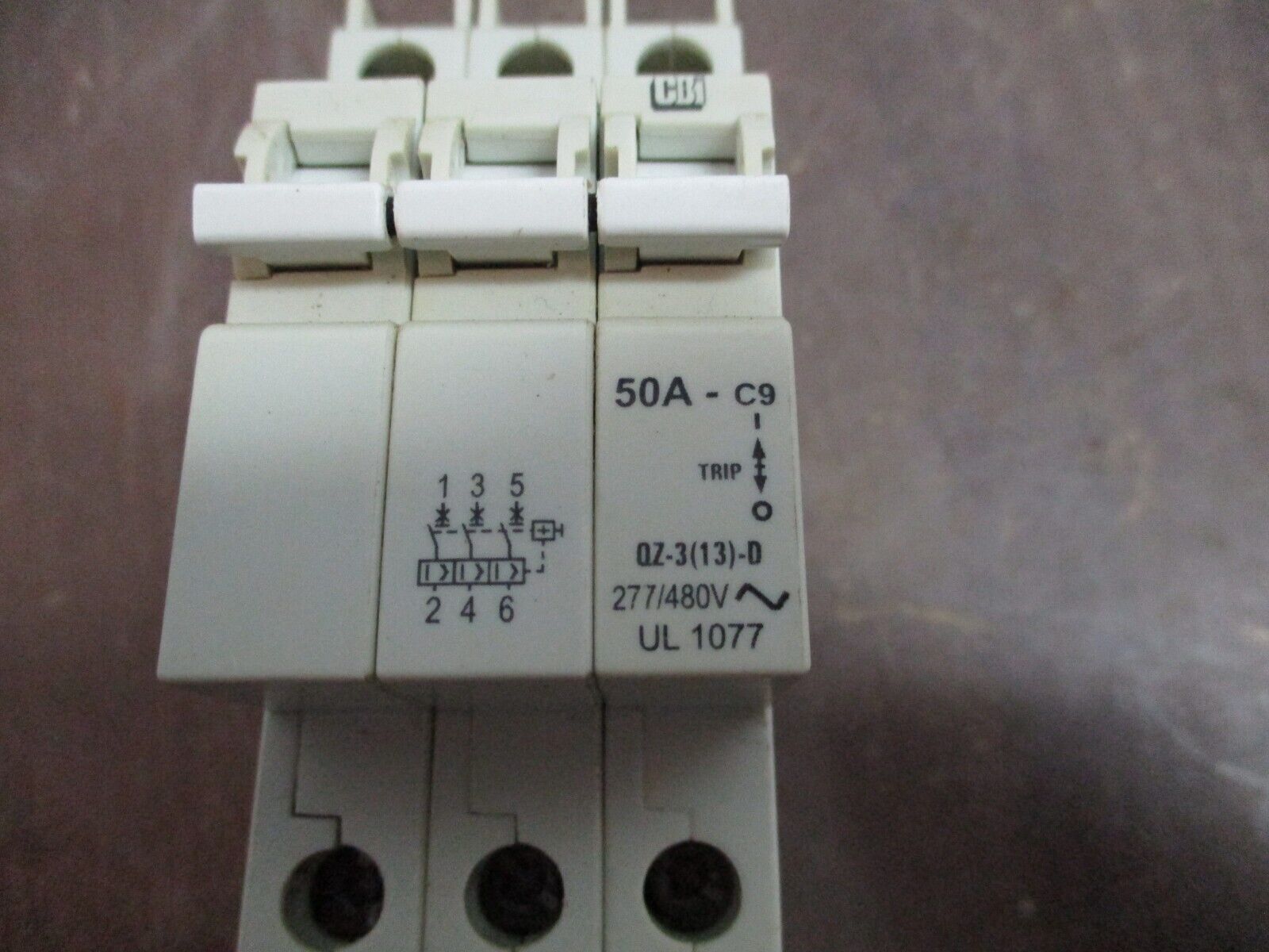 CBi Circuit Breaker QZ-3(13)-D-50 50A 277/480V 3P Used