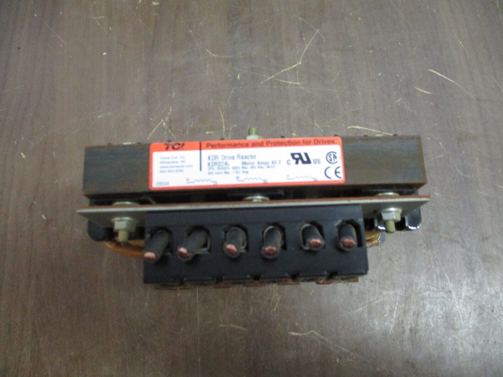 TCI KDR Drive Reactor KDRD24L 46.2A 3Ph 50/60Hz 600V Used