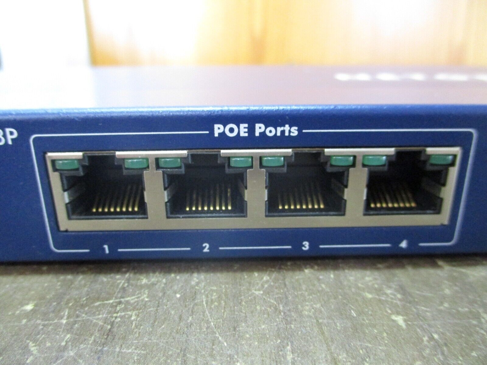 Netgear ProSafe 8-Port 10/100 Switch w/ 4-Port POE FS108Pv3 *No Power Cord* Used