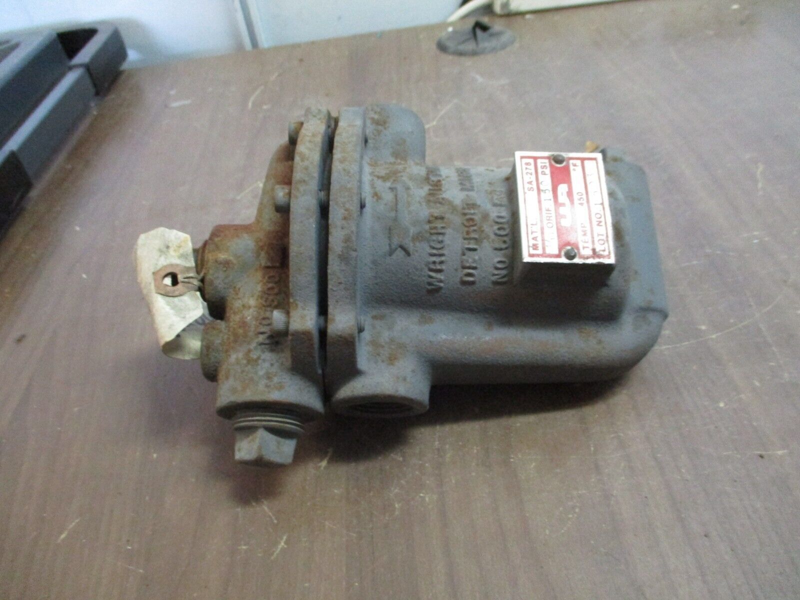 Wright Austin Steam Trap SA-278 1/16" Orifice 150PSI 450°F Used