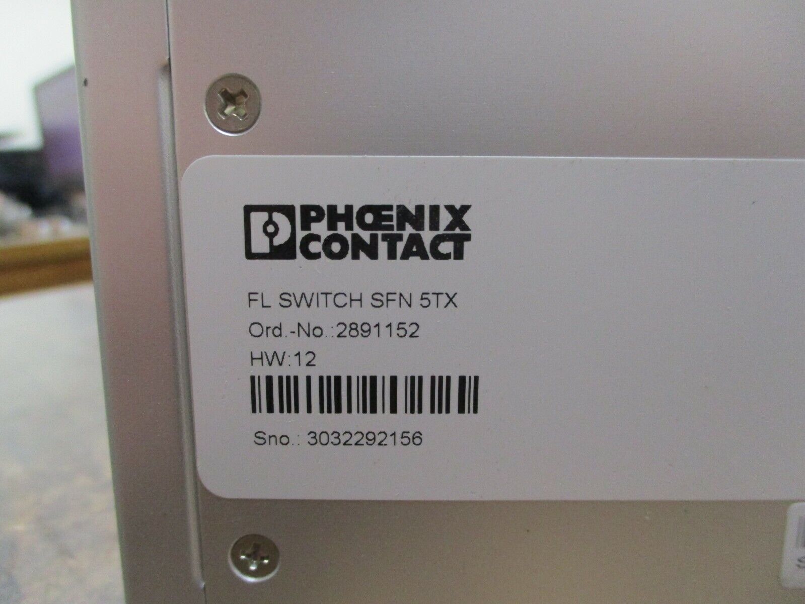 Phoenix Contact 5-Port Ethernet Switch SFN 5TX 24VDC 157mA Used