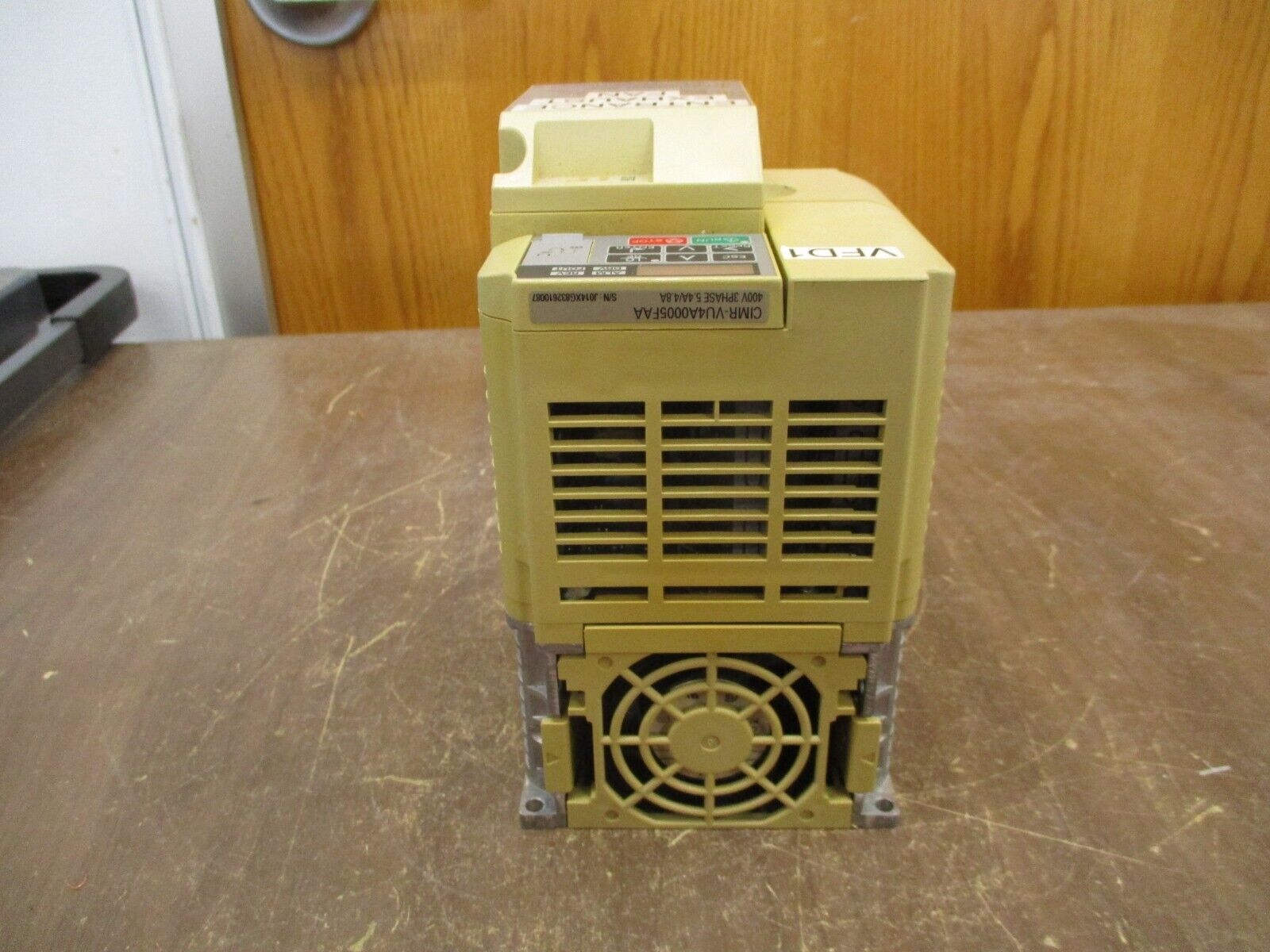 Yaskawa V1000 AC Drive CIMR-VU4A0005FAA Rev. D 3HP 3Ph Used