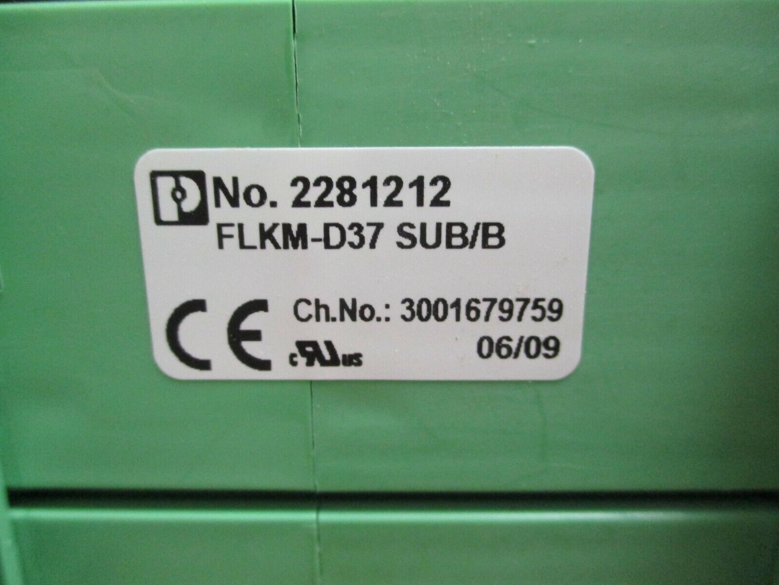 Phoenix Contact Interface Module FLKM-D37 SUB/B Used