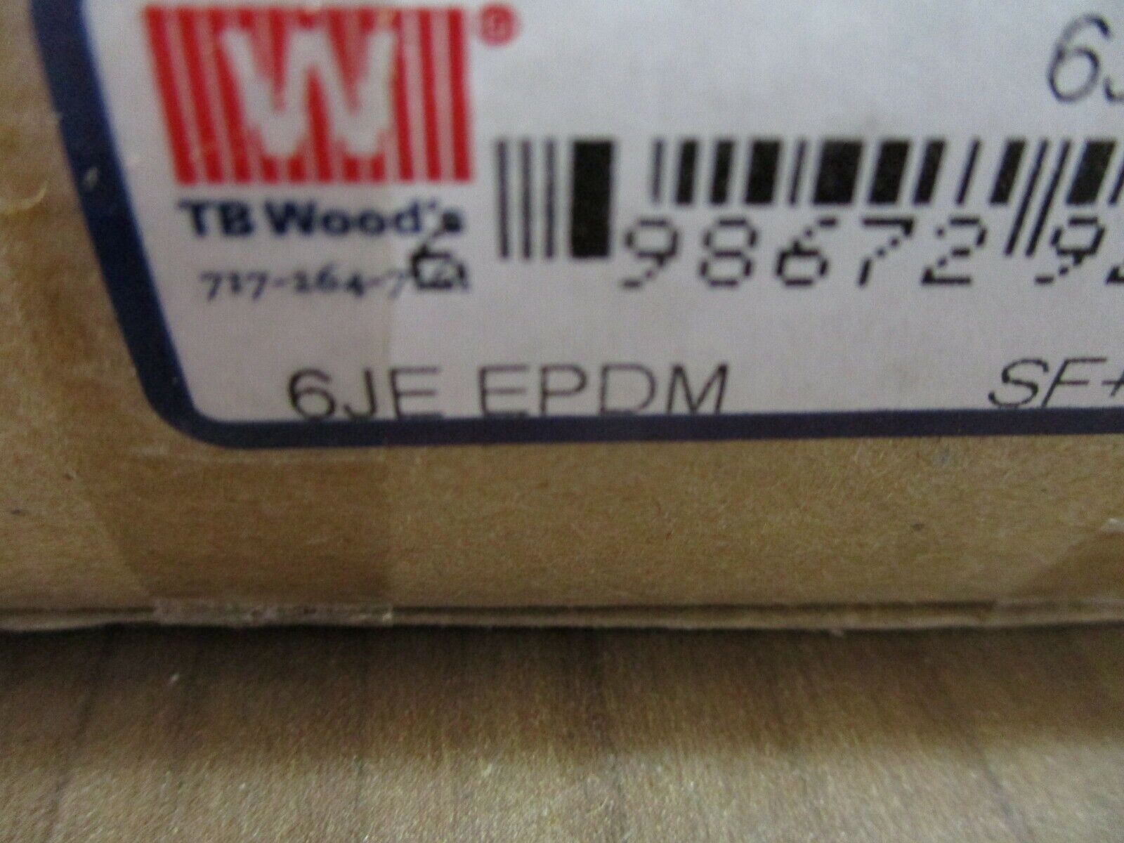 TB Woods 6J SF+ Sleeve 6JE EPDM New Surplus