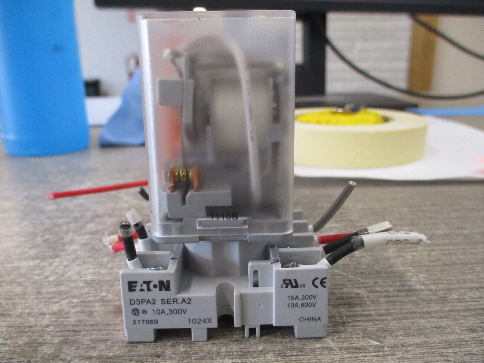 Eaton Relay W/Base D3PR2A 120V Coil *Lot of 2* Used
