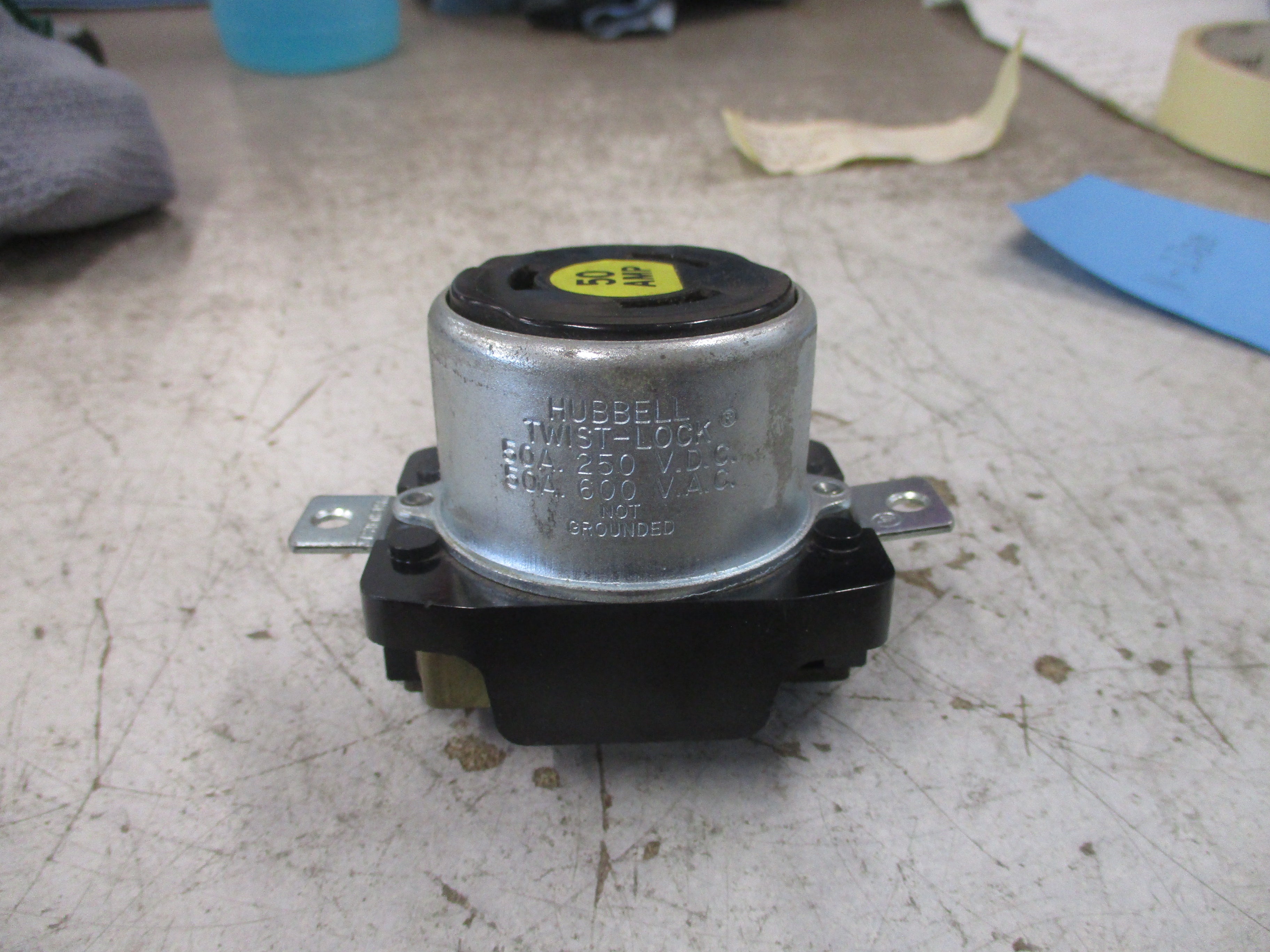 Hubbell Twist Lock Receptacle 50A Used