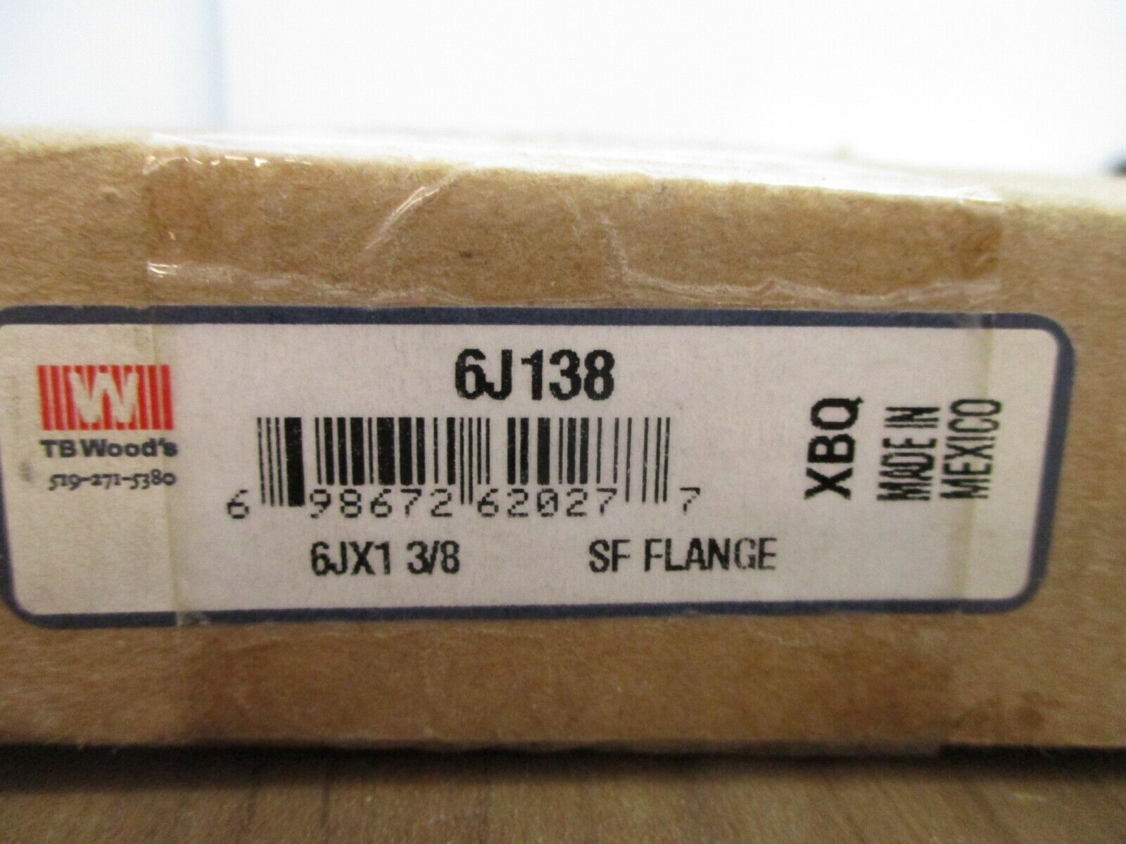 TB Woods SF Flange 6J138 6JX13/8 New Surplus