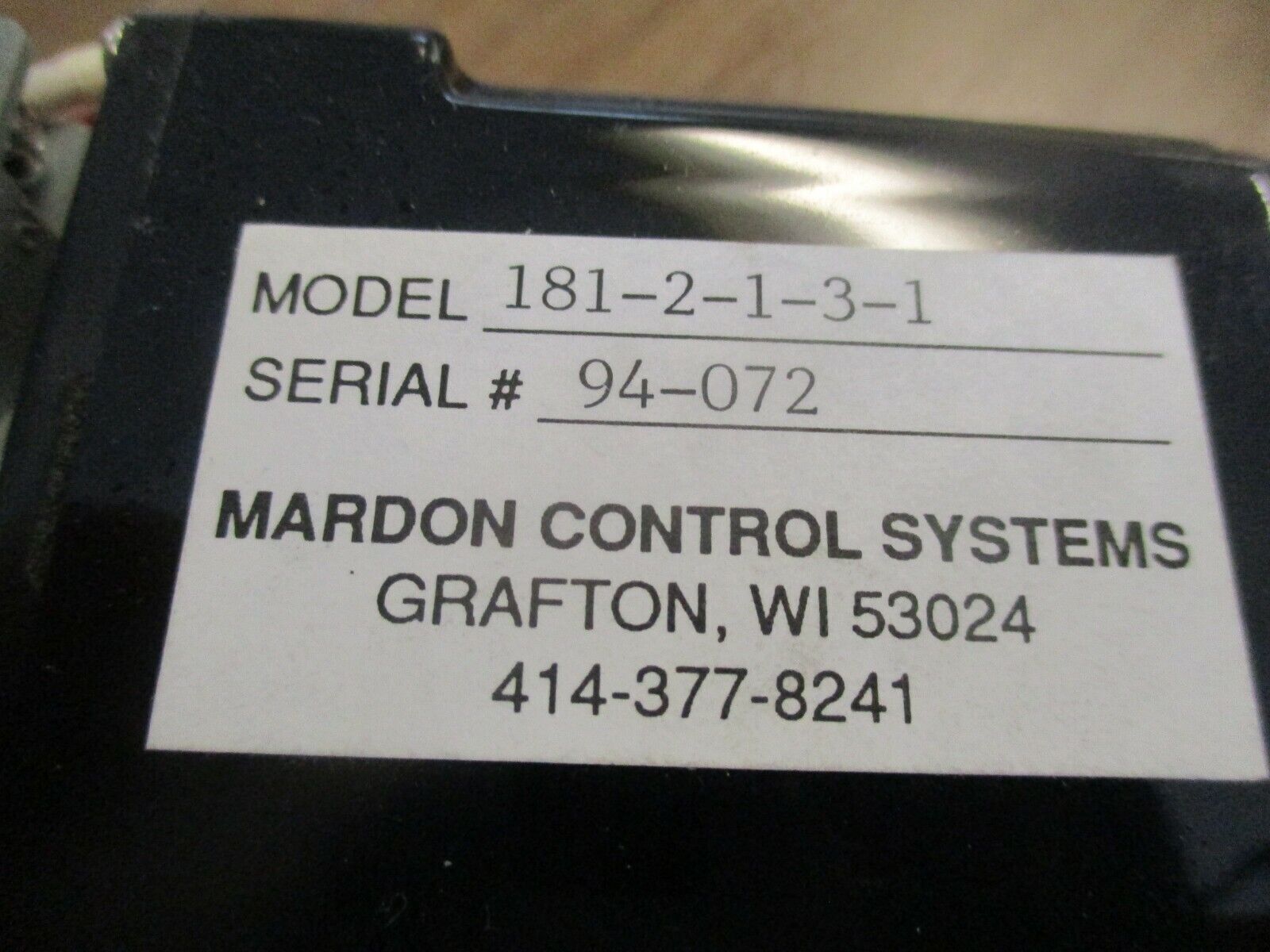 Mardon Signal Conditioner Relay 181-2-1-3-1 Used