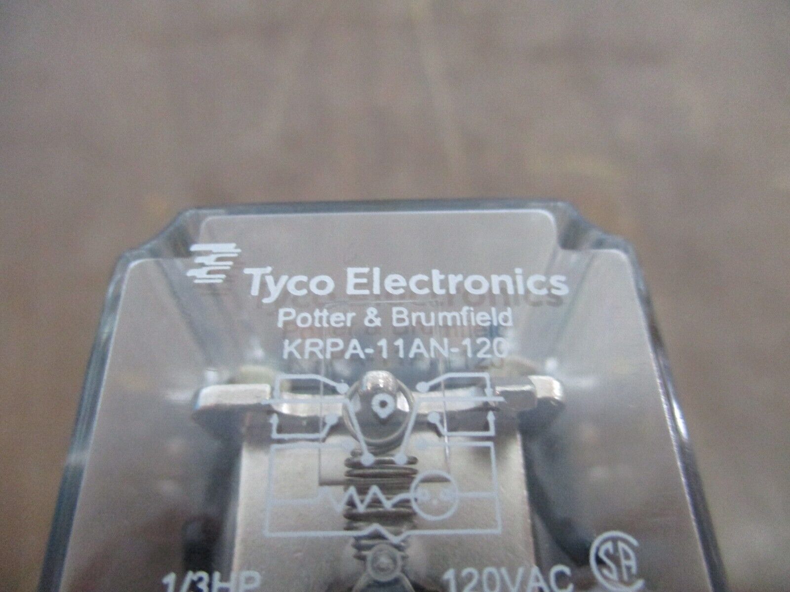 Tyco Potter & Brumfield Relay w/ Base KRPA-11AN-120 120V Coil Used