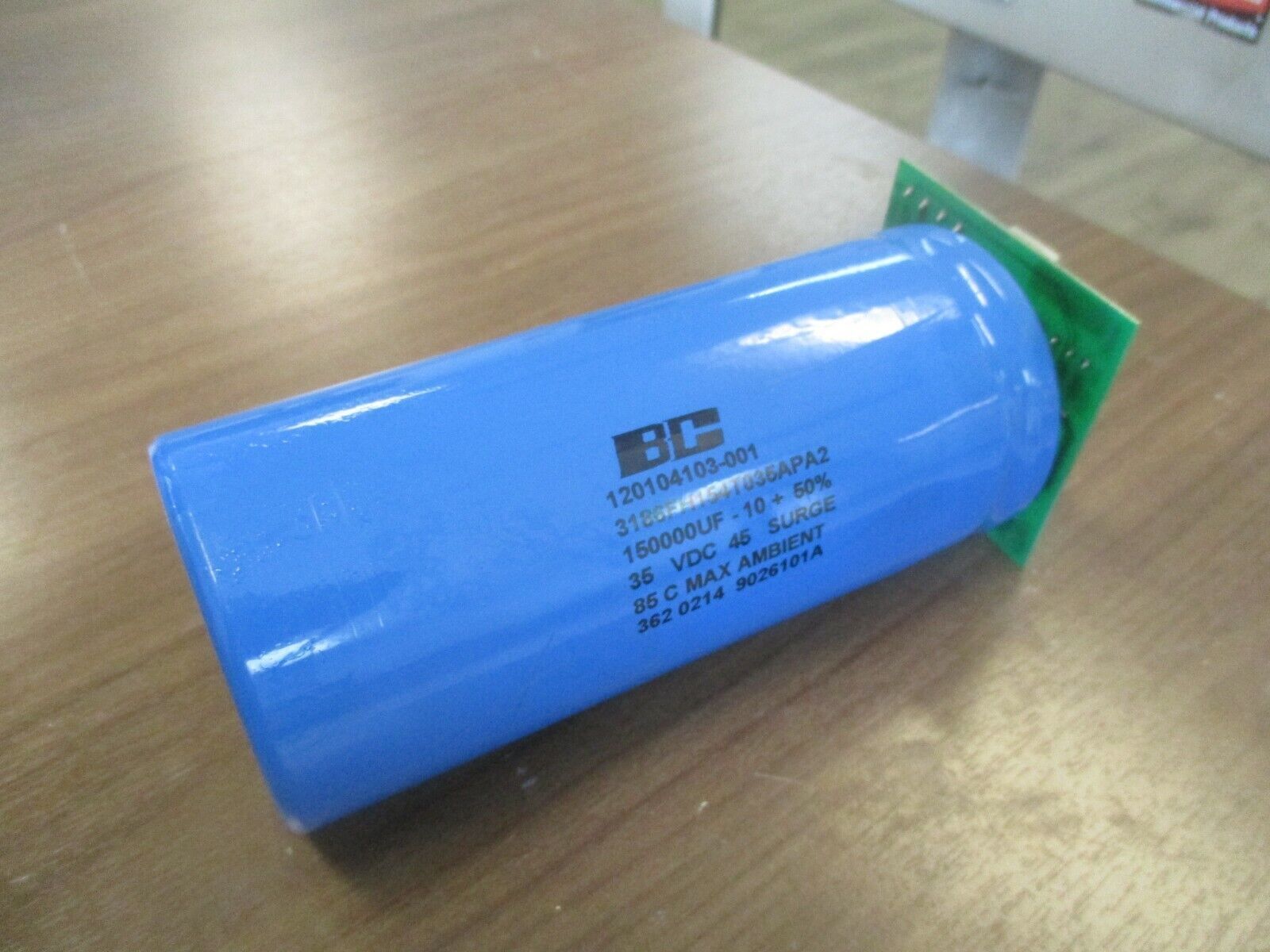 BC Capacitor 120104103-001 35VDC 150,000uF Used