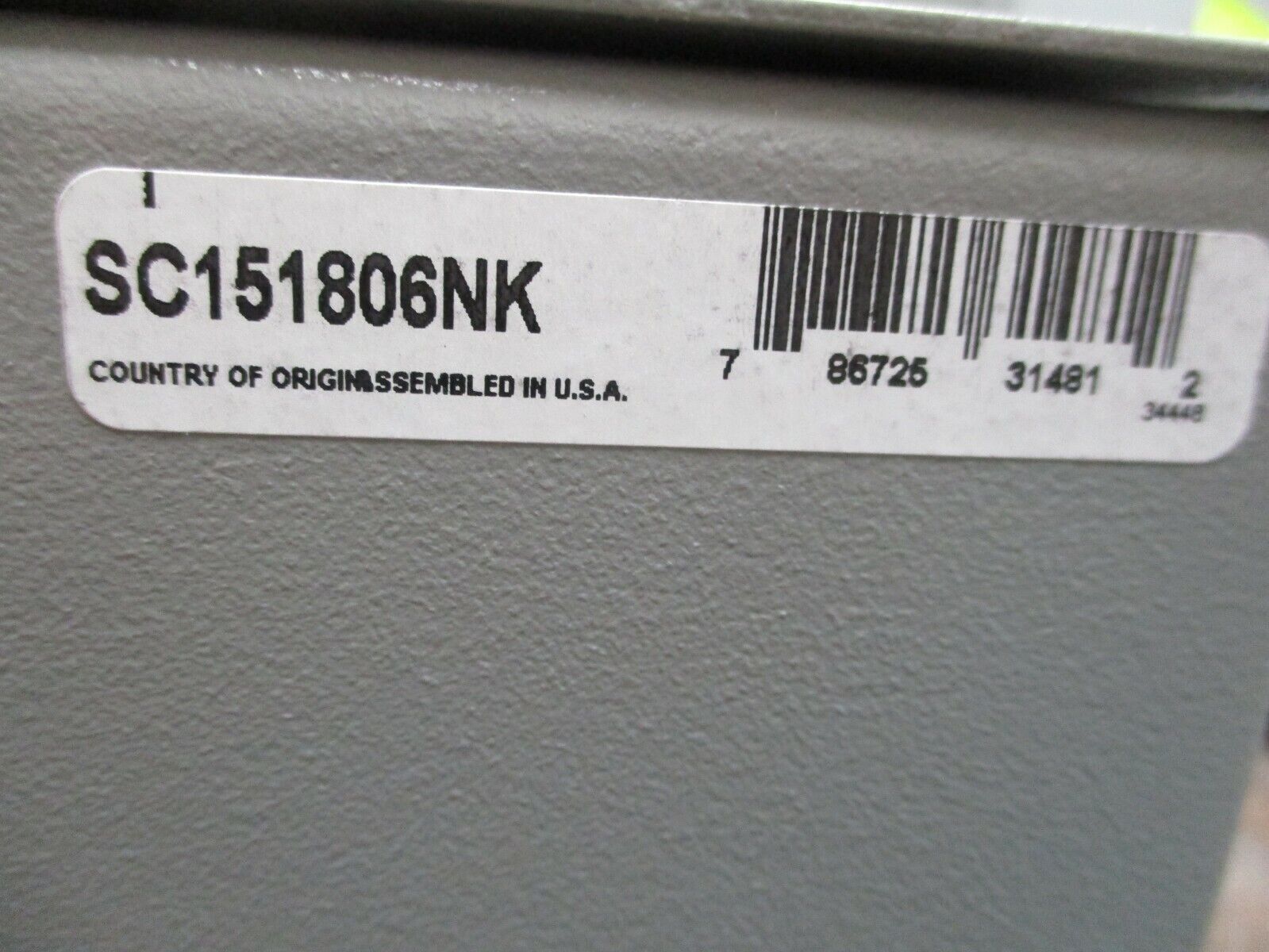Wiegmann Type 1 Enclosure SC151806NK Size: 15x18x6" *No Box* New Surplus