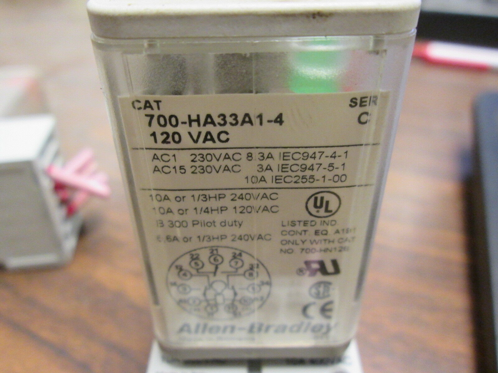 Allen-Bradley Relay 700-HA33A1-4 120VAC 10A *Lot of 2* Used