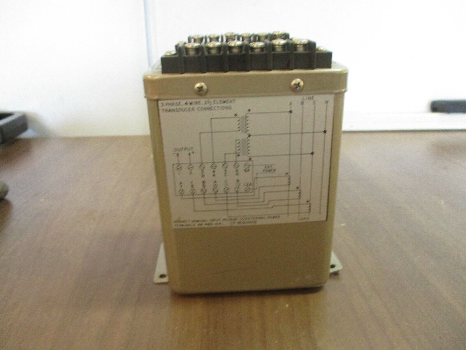 TransData Watt Transducer 25EWS501 3Ph 4W 2.5 Element SA 120V 60Hz Used