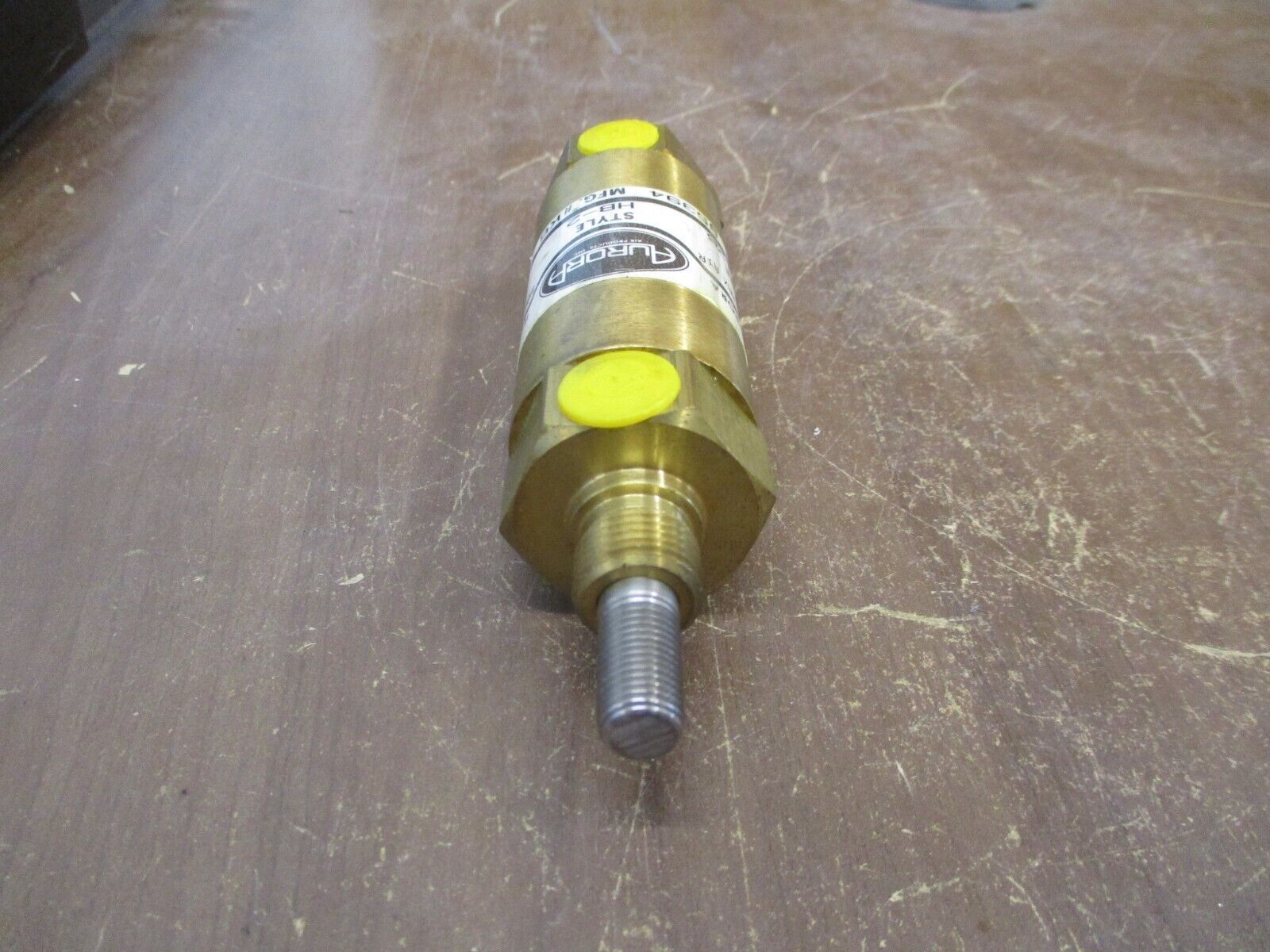 Aurora Solid Brass Cylinder HB-2 200 PSI Air, 500PSI Hyd. Bore: 1.125 *No Box*