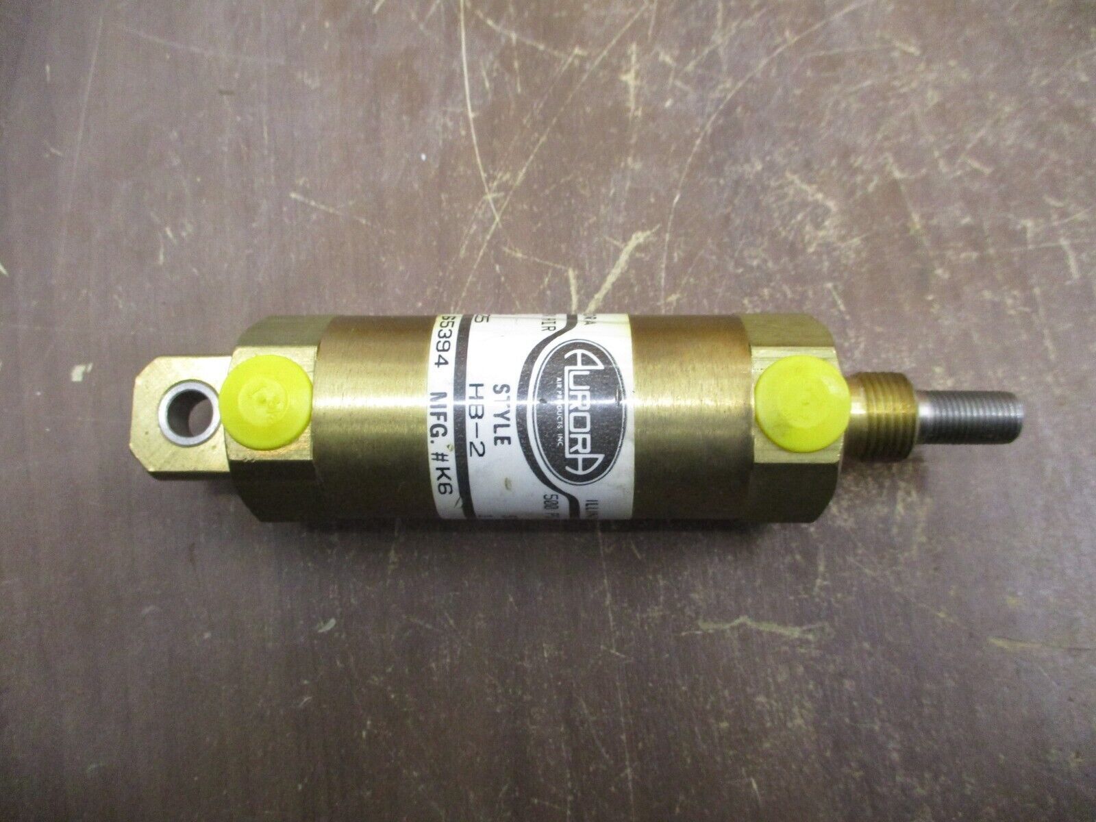 Aurora Solid Brass Cylinder HB-2 200 PSI Air, 500PSI Hyd. Bore: 1.125 *No Box*