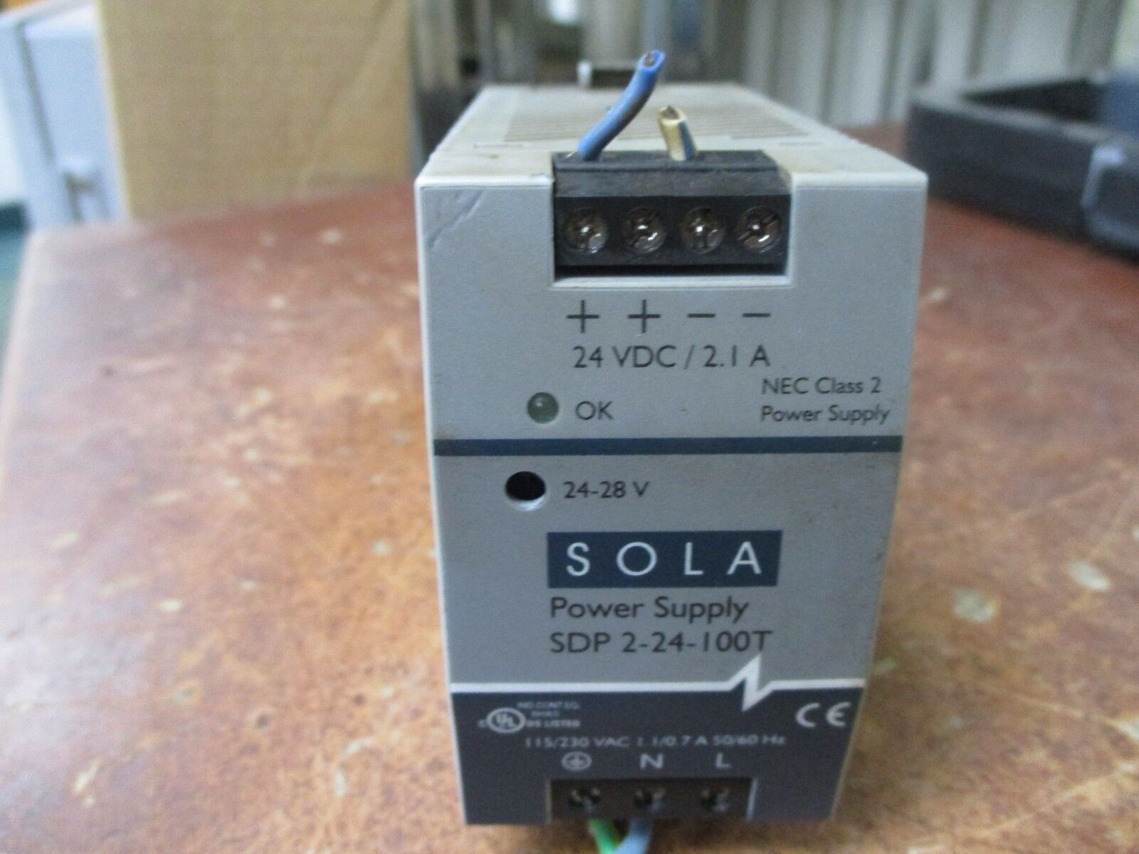 Sola Power Supply SDP 2-24-100T Input: 115/230V 1.1/0.7A 50/60Hz Used