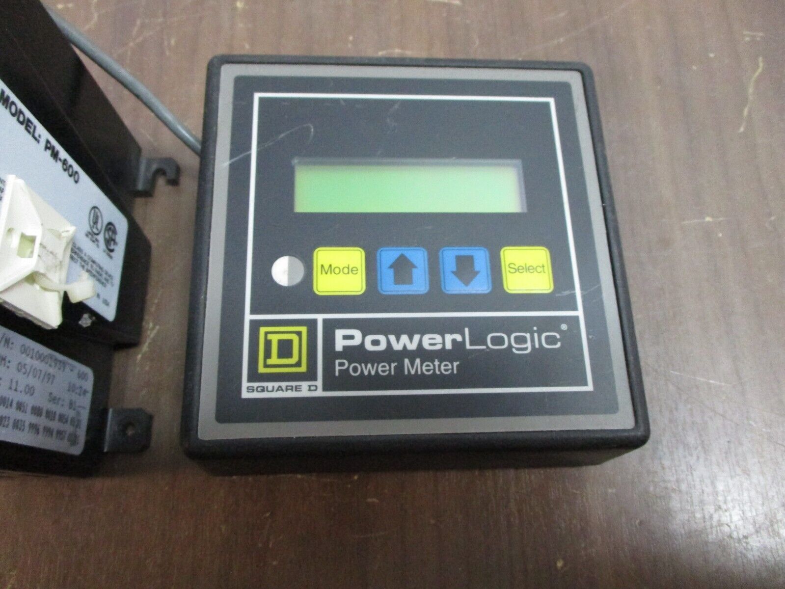 Square D PowerLogic Power Meter w/ Display 3020/PM-600 / 3020 PMD-32 Used