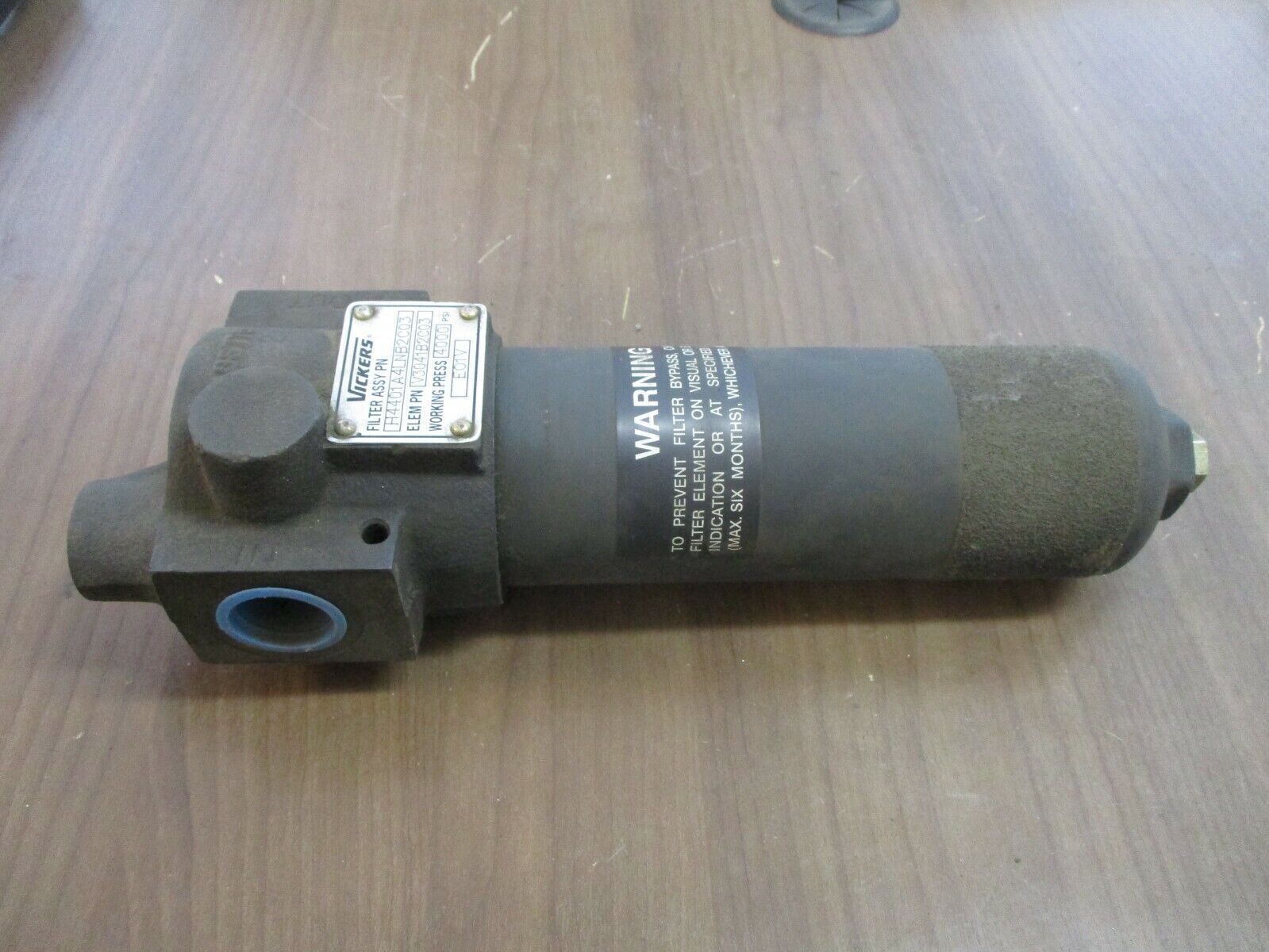 Vickers Filter Assembly H4401A4LNB2C03 4000 PSI Used