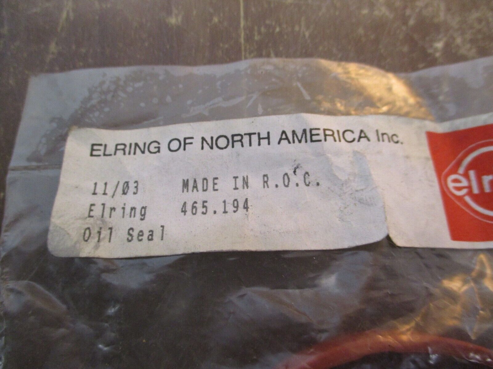Elring Front Crank Oil Seal 465.194 *Lot of 2* New Surplus