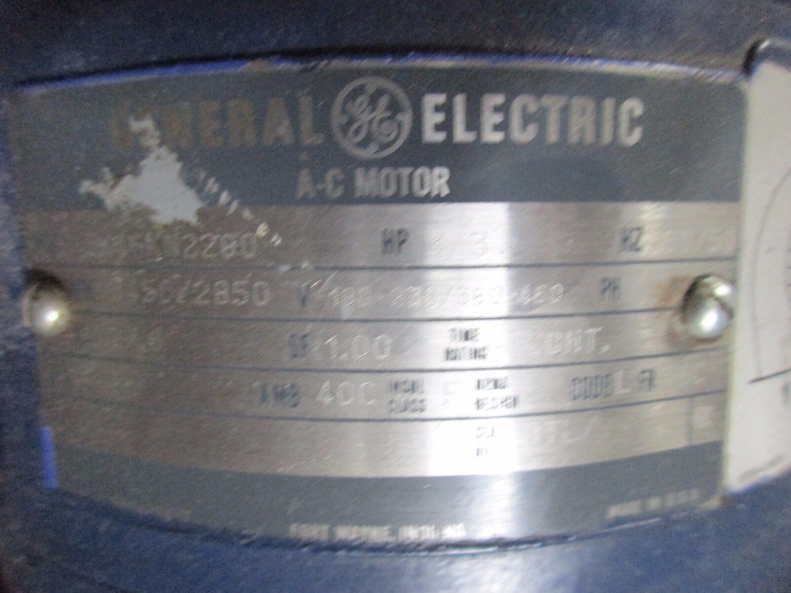 CMC DC Motor w/ Blower 15-NHL-98A 100HP 2500/2900RPM 500V TEAC-WP Enclosure Used