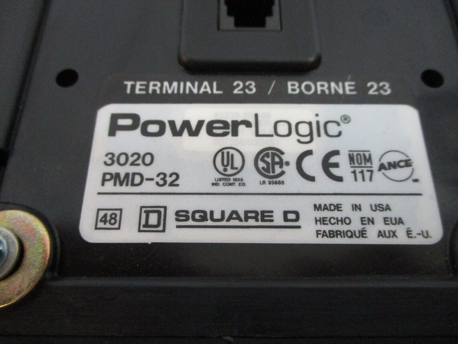 Square D PowerLogic Power Meter w/ Display 3020 PM-620 / 3020 PMD-32 *No Cable*