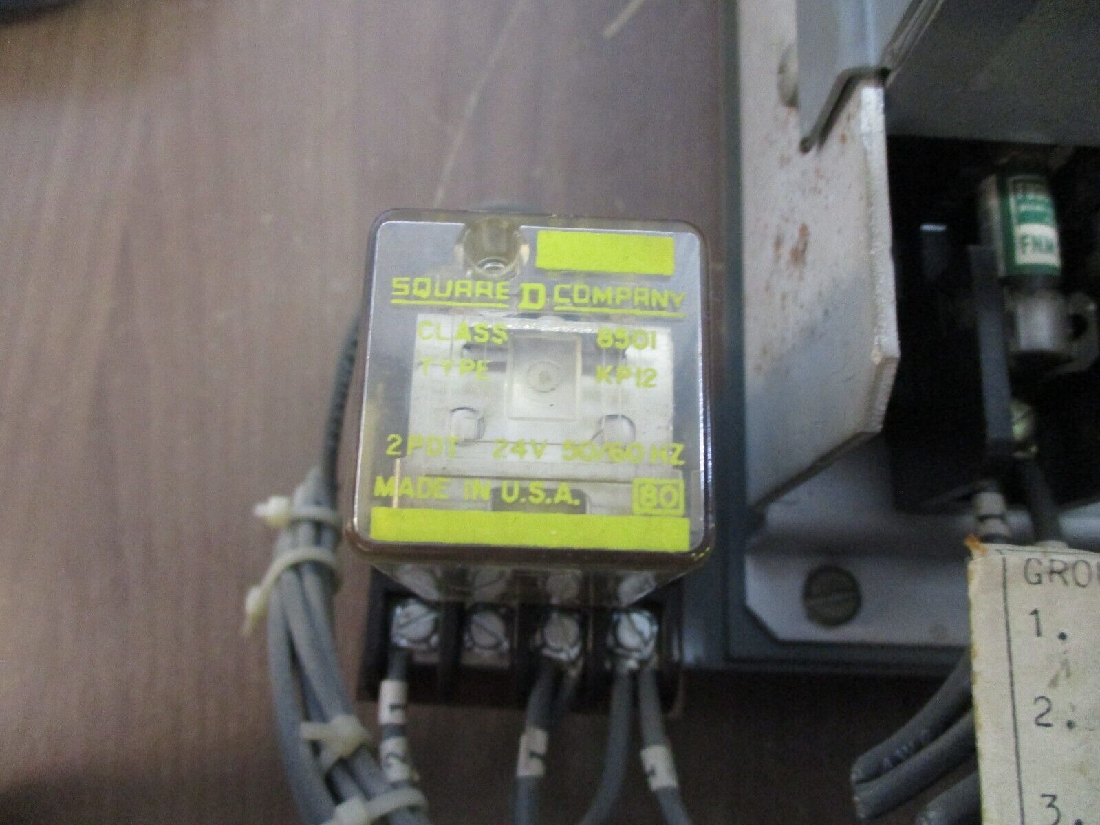 Square D Type GP Ground Powered Time Delay Ground Fault Relay GP-200C Used