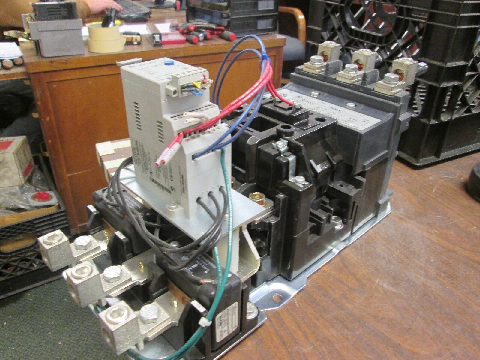 Allen-Bradley Size 4 Starter 509-EOD w/ PN-16156 Overload 135A 600V Used