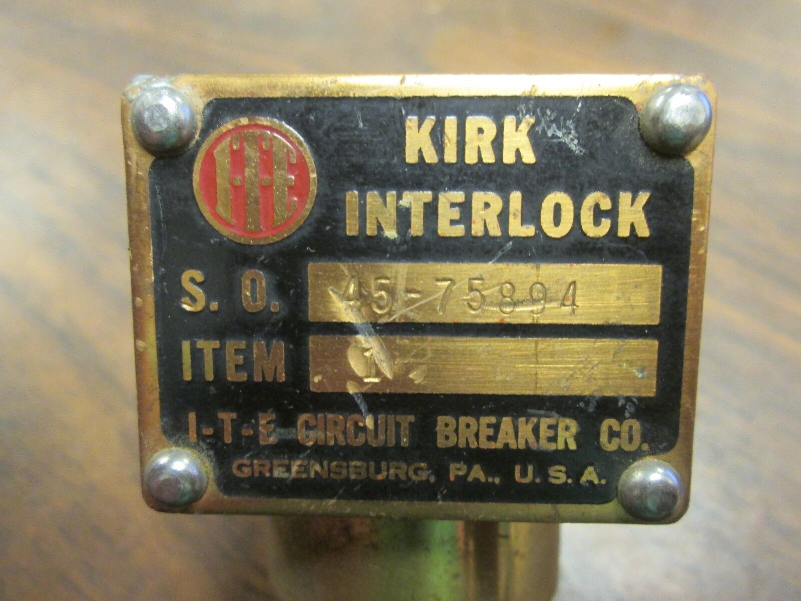 Kirk Interlock 45-75894 Stab Length: 0 to .75" Used