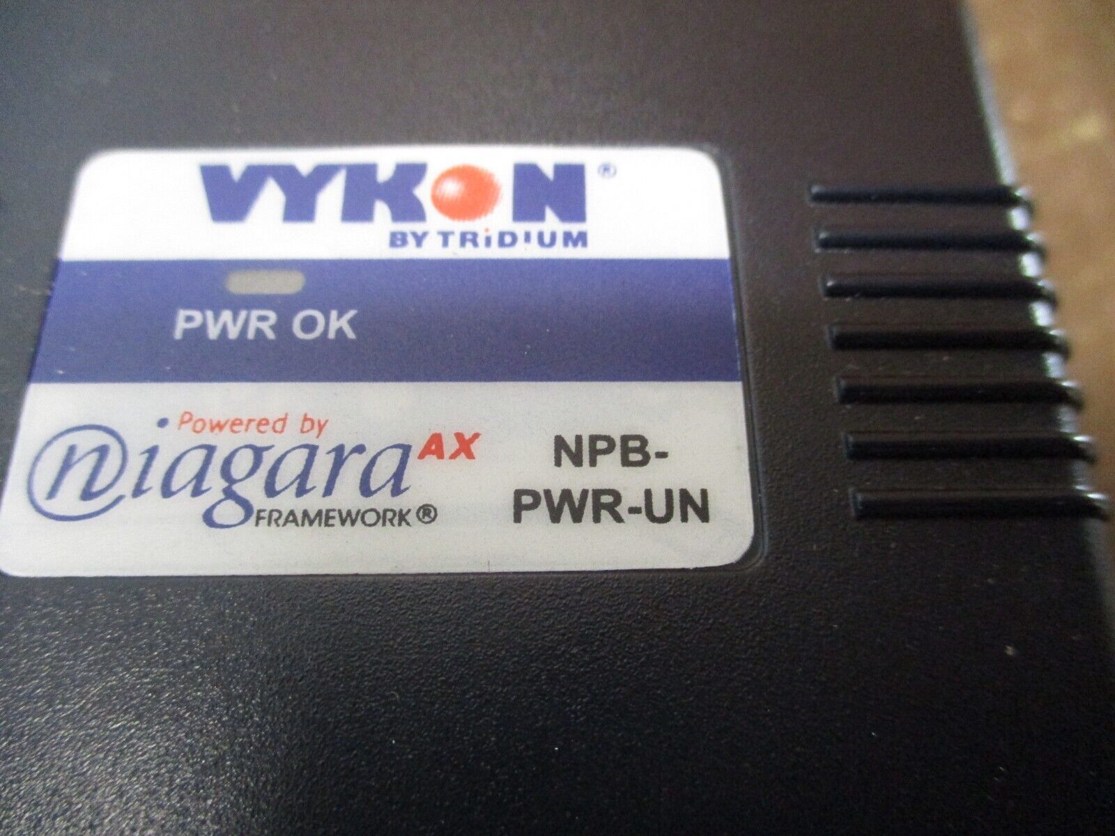 Tridium Vykon Power Supply NPB-PWR-UN Output: 15VDC Used